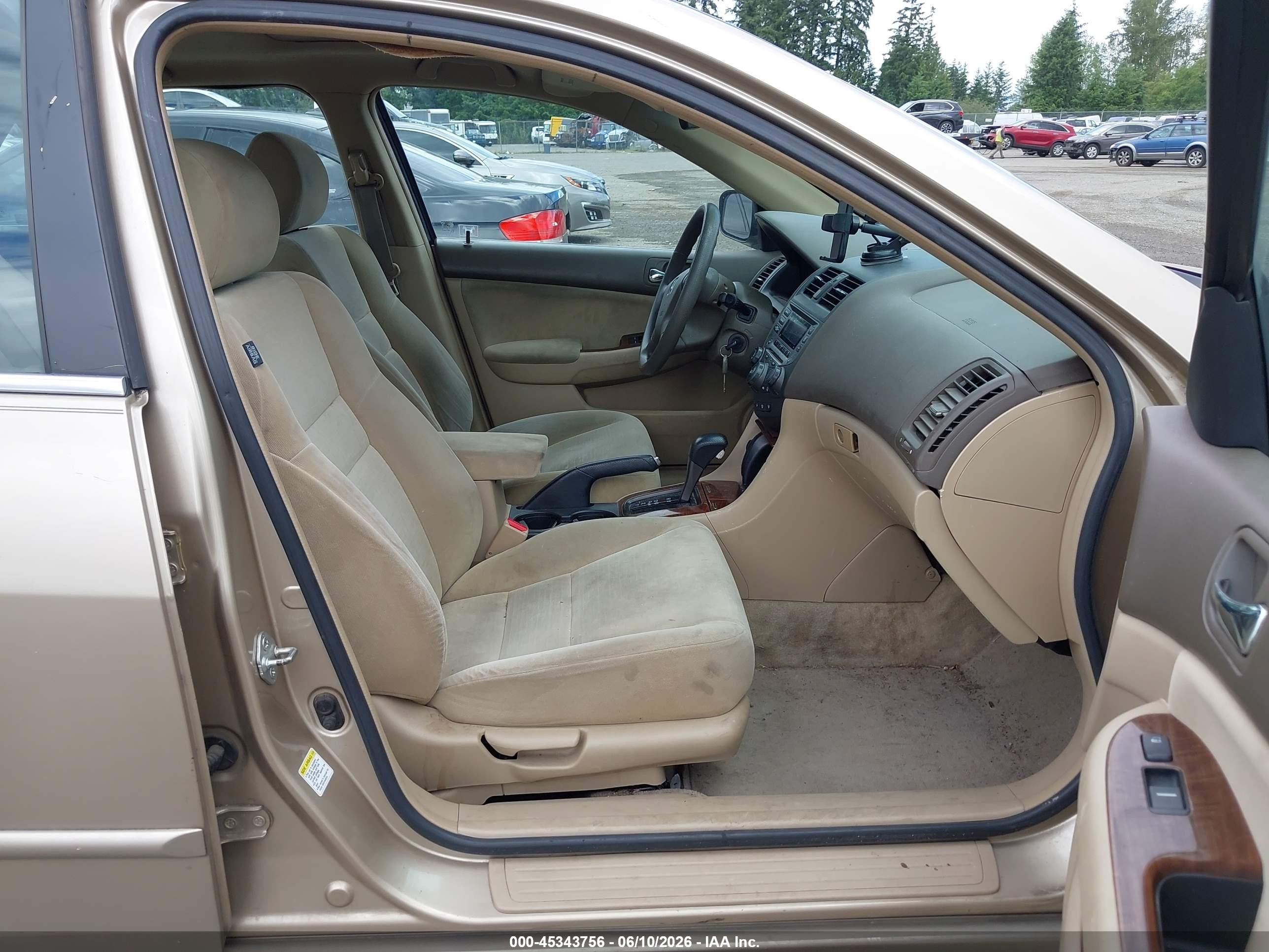 2007 Honda Accord 2.4 Ex Gold vin: 1HGCM56737A191633