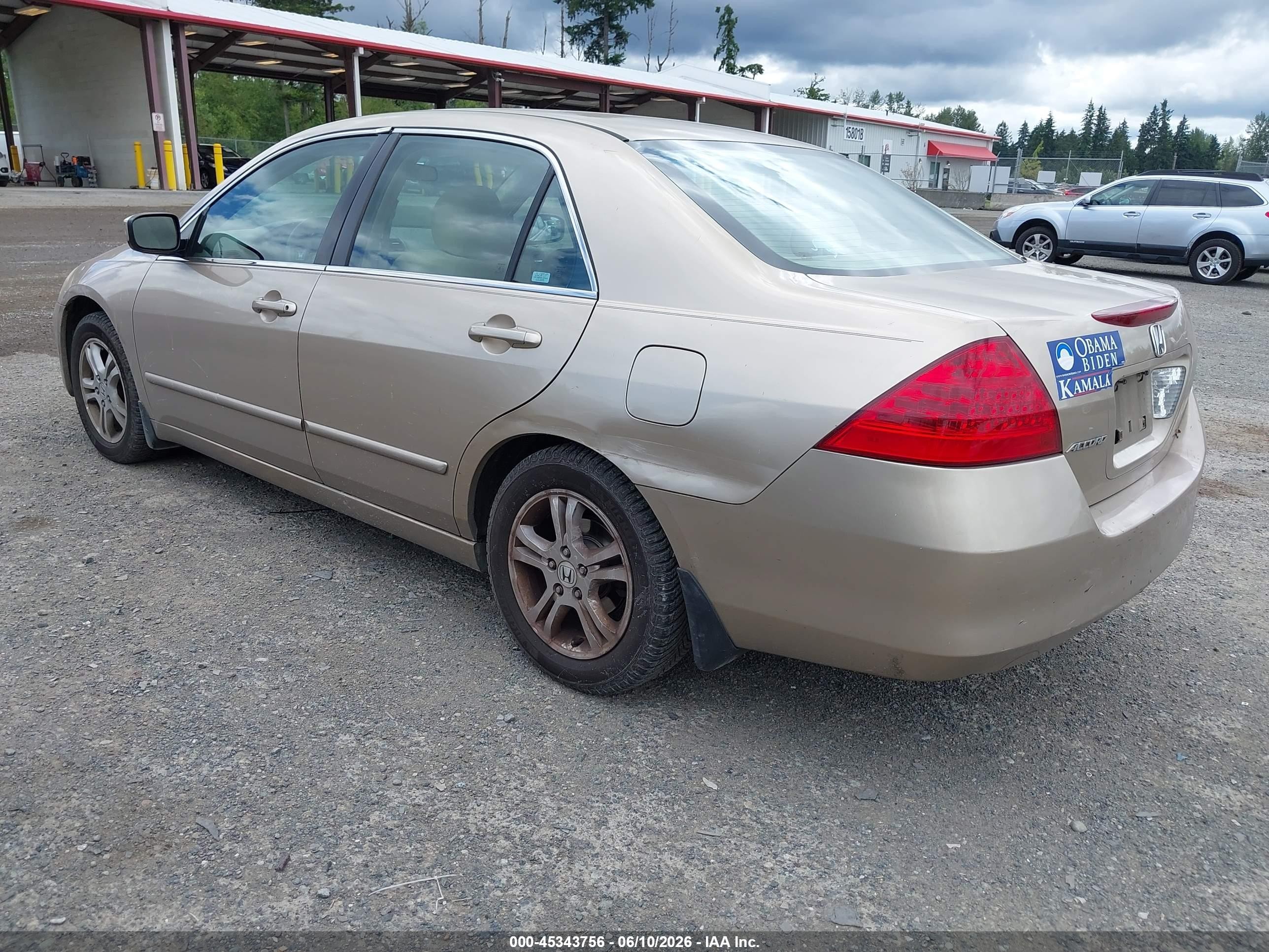 2007 Honda Accord 2.4 Ex Gold vin: 1HGCM56737A191633
