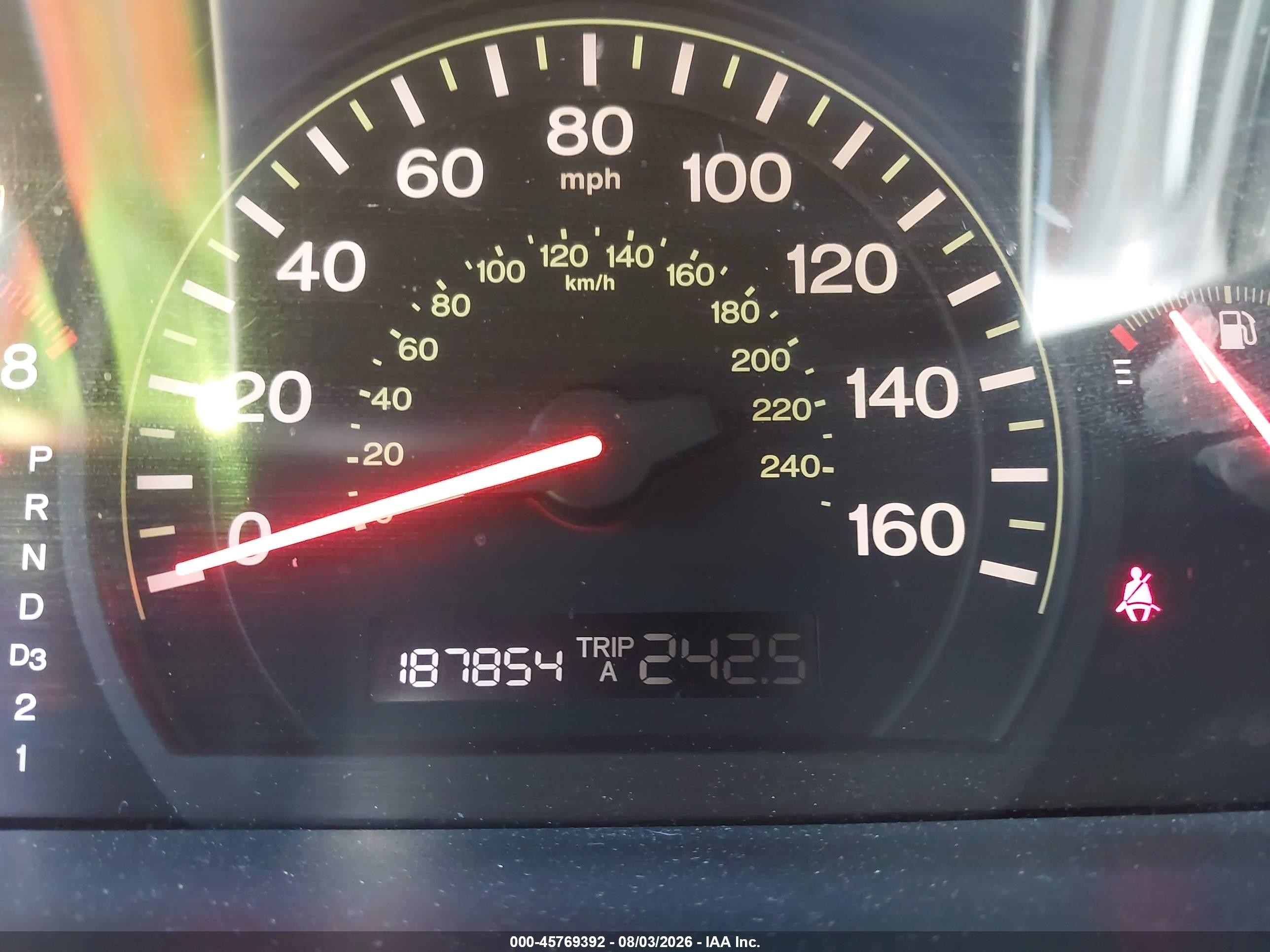 2004 Honda Accord 2.4 Ex Бордовый vin: 1HGCM56744A055104