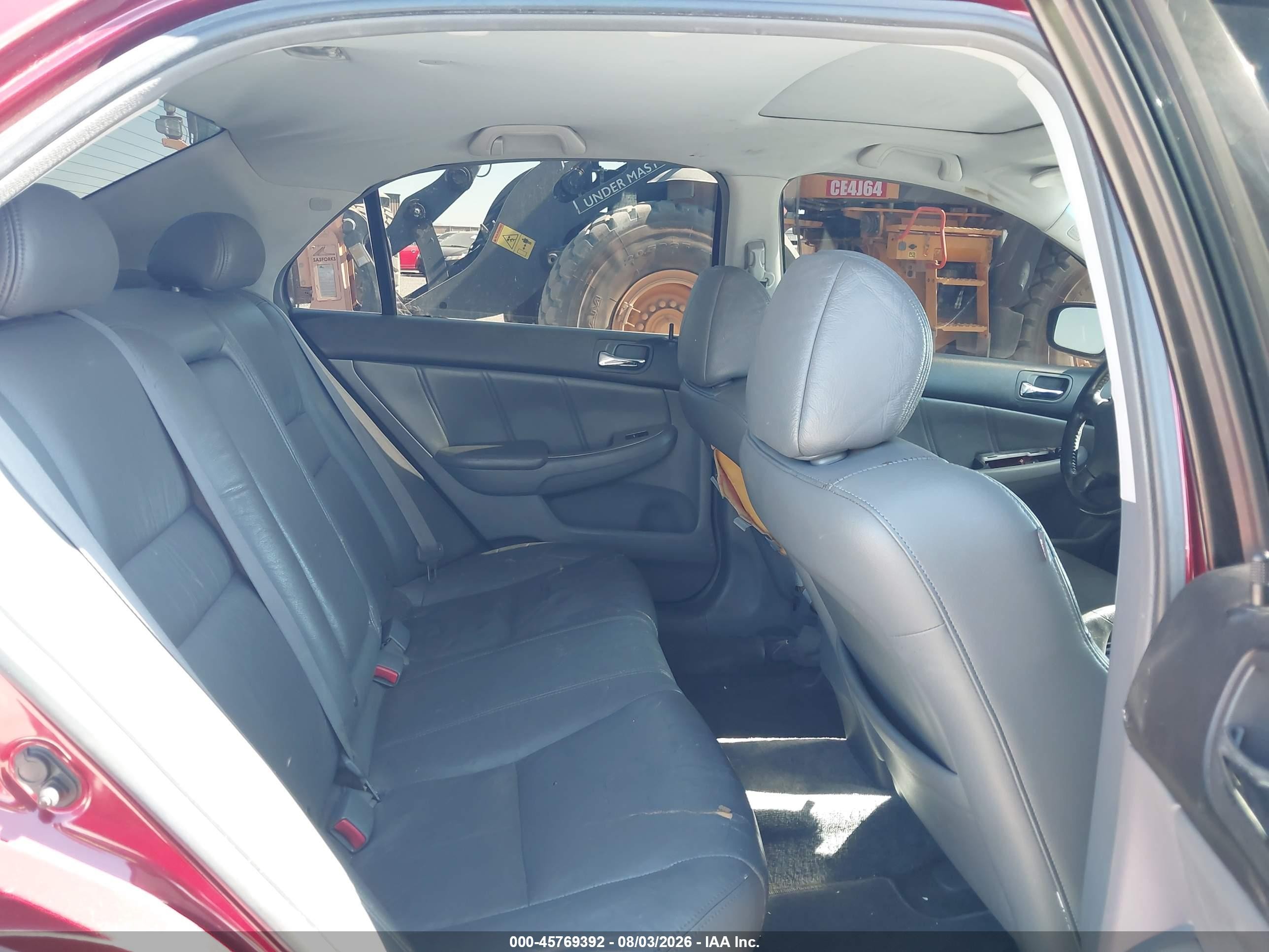 2004 Honda Accord 2.4 Ex Бордовый vin: 1HGCM56744A055104