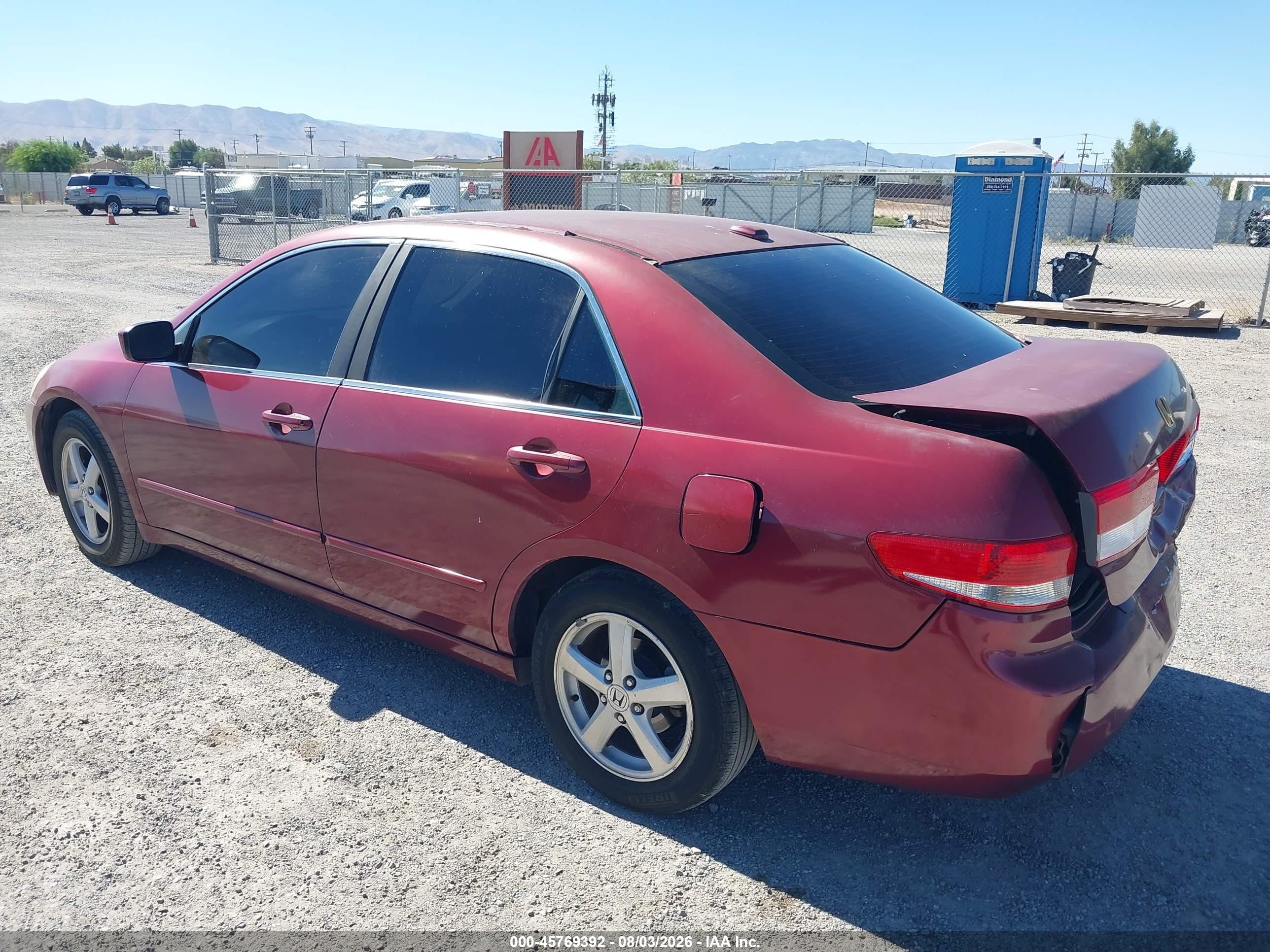 2004 Honda Accord 2.4 Ex Бордовый vin: 1HGCM56744A055104