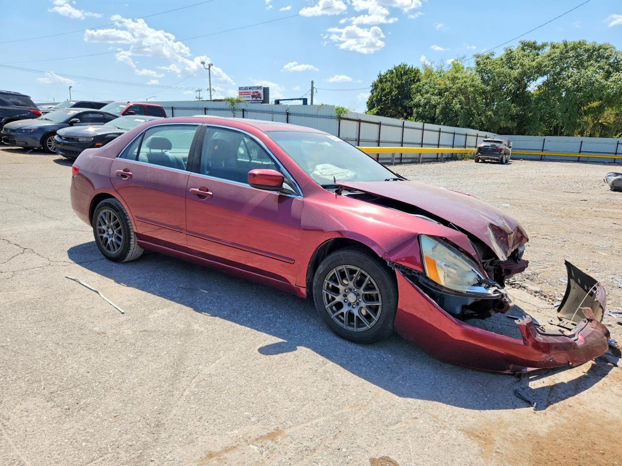 2005 Honda Accord Ex Красный vin: 1HGCM56745A035095