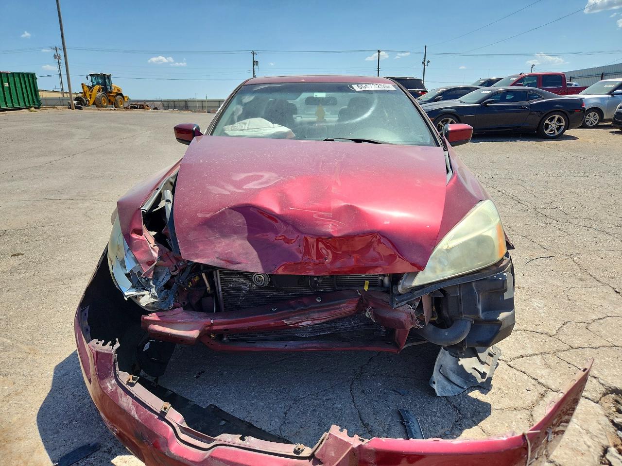 2005 Honda Accord Ex Красный vin: 1HGCM56745A035095