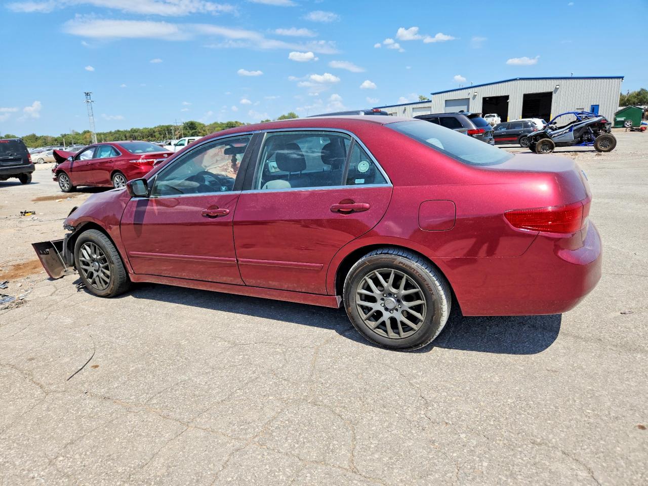 2005 Honda Accord Ex Красный vin: 1HGCM56745A035095
