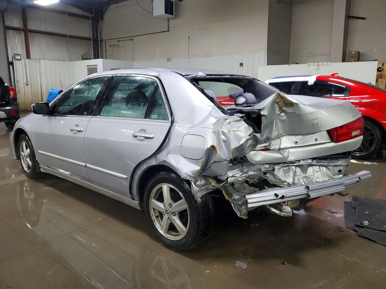 2005 Honda Accord Ex Silver vin: 1HGCM56745A045187