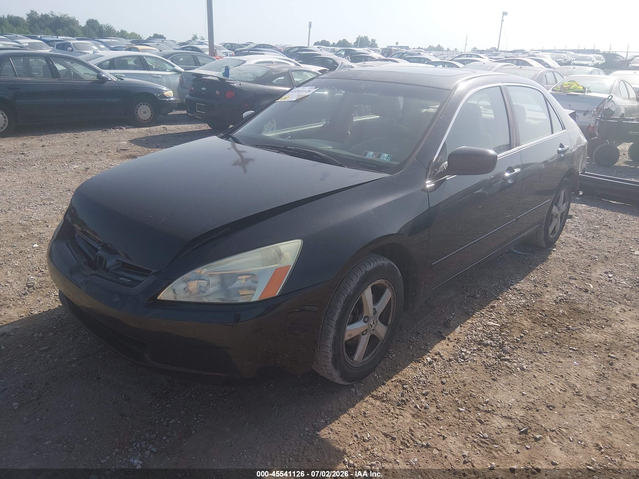 2005 Honda Accord 2.4 Ex Black vin: 1HGCM56745A092509