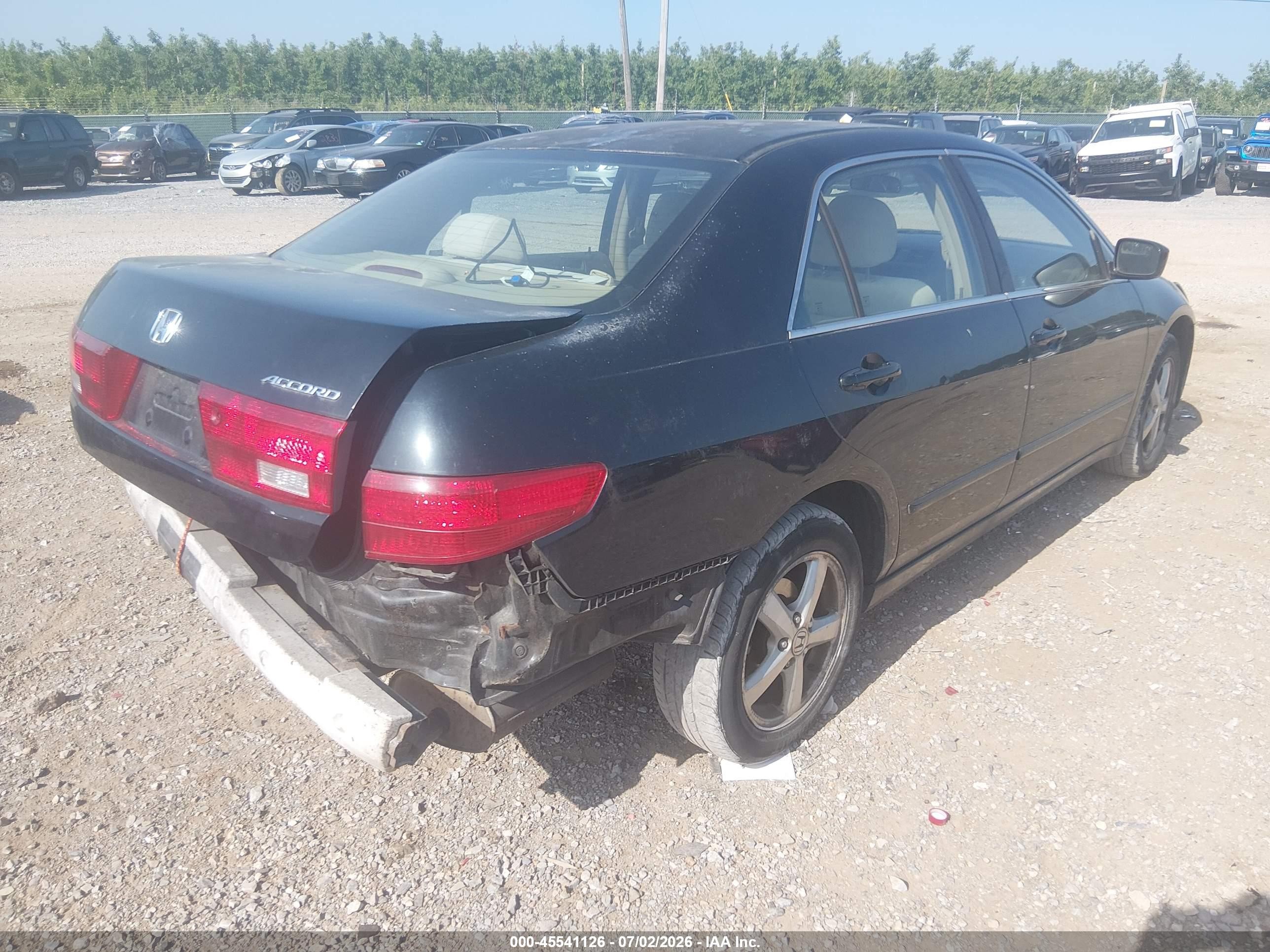 2005 Honda Accord 2.4 Ex Black vin: 1HGCM56745A092509