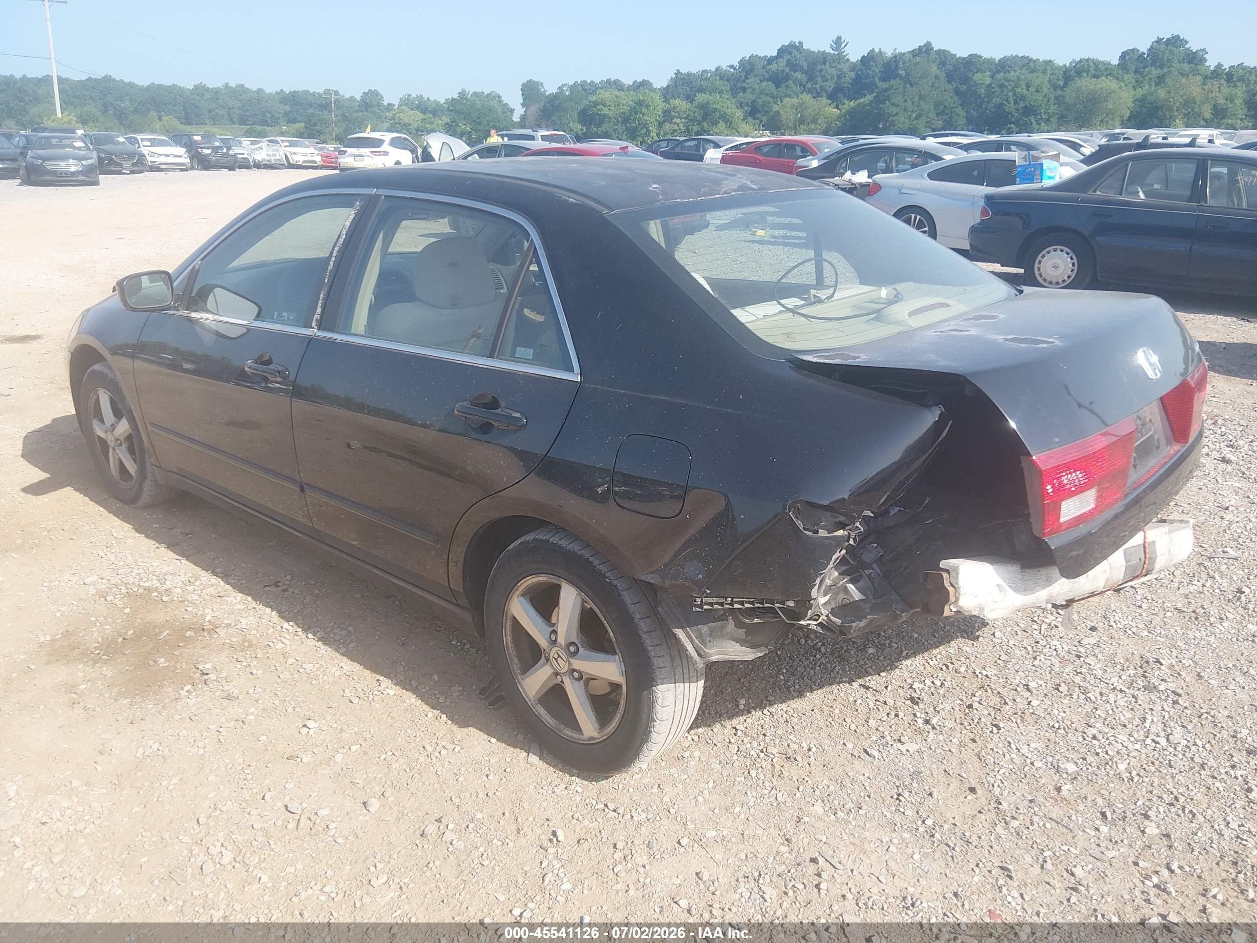 2005 Honda Accord 2.4 Ex Black vin: 1HGCM56745A092509