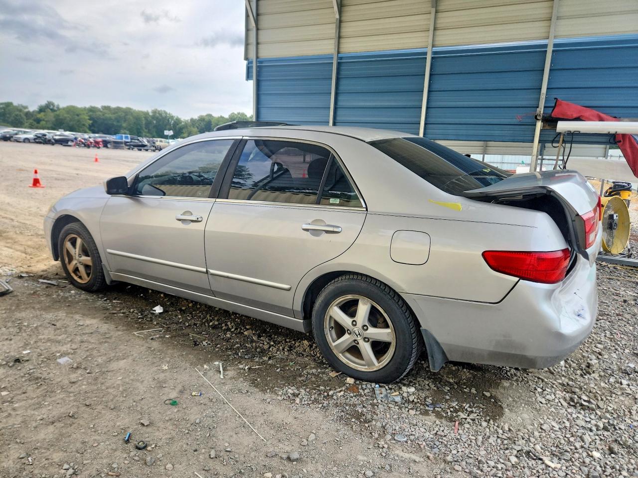 2005 Honda Accord Ex Silver vin: 1HGCM56745A190987