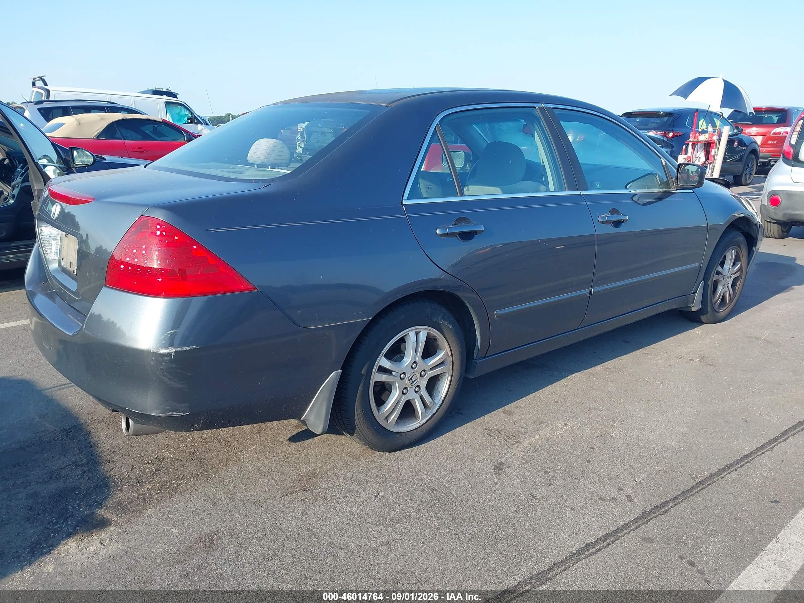 2006 Honda Accord 2.4 Ex Gray vin: 1HGCM56746A071693