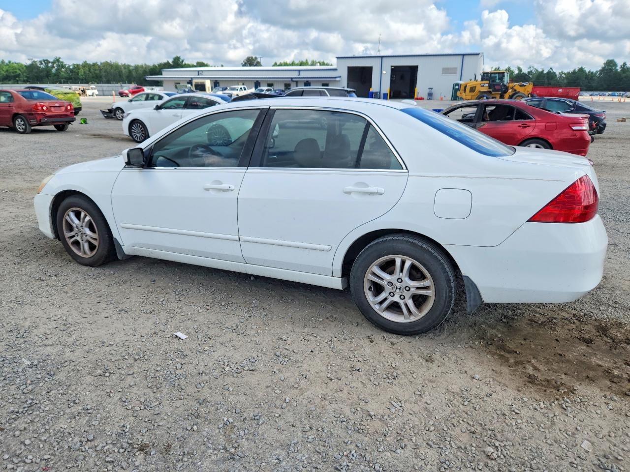 2006 Honda Accord Ex White vin: 1HGCM56746A144691