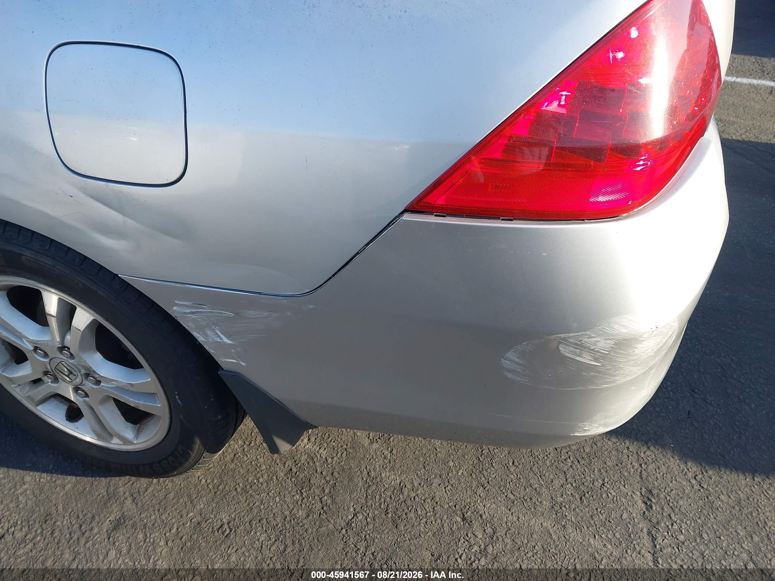 2006 Honda Accord 2.4 Ex Серебряный vin: 1HGCM56746A186424