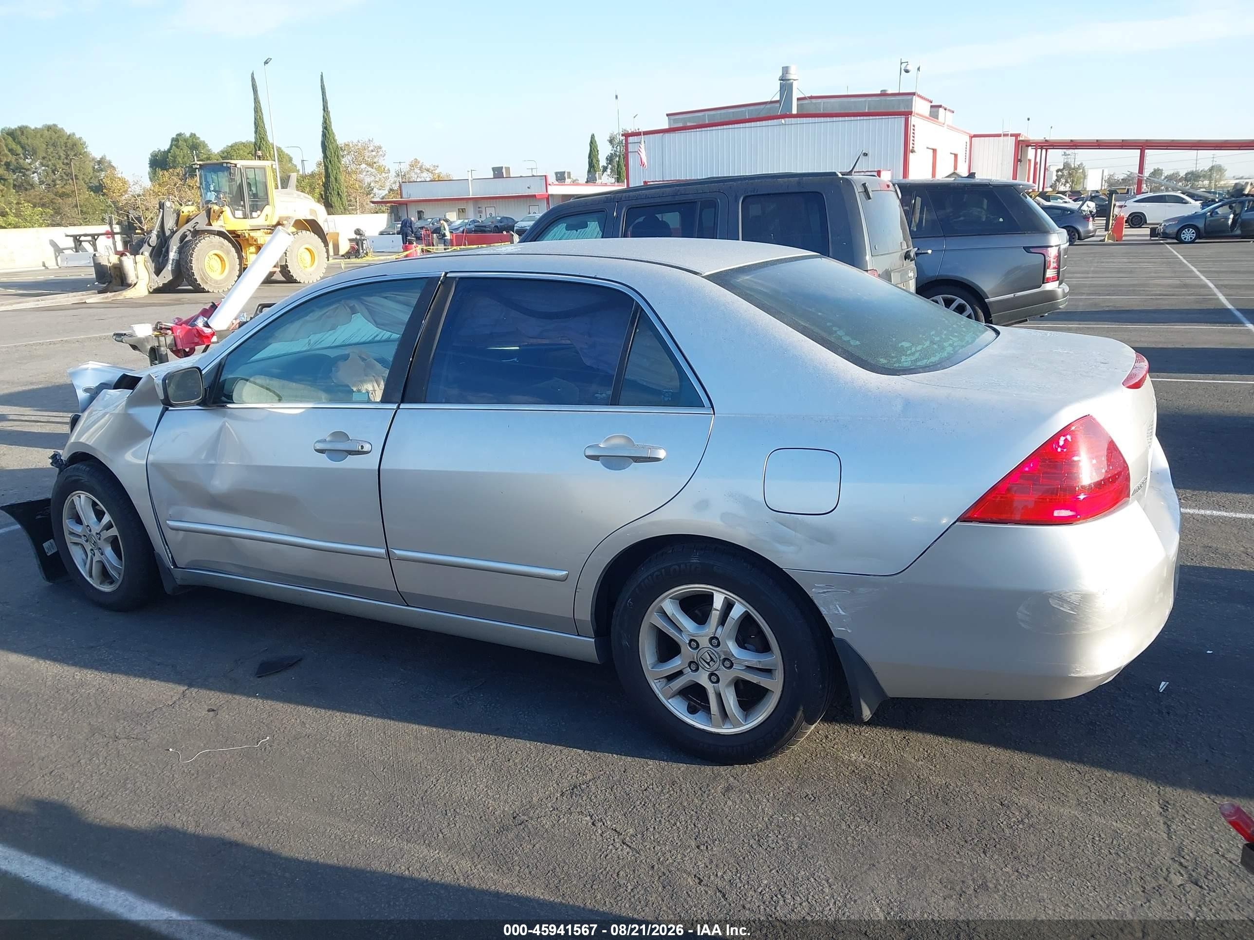 2006 Honda Accord 2.4 Ex Серебряный vin: 1HGCM56746A186424