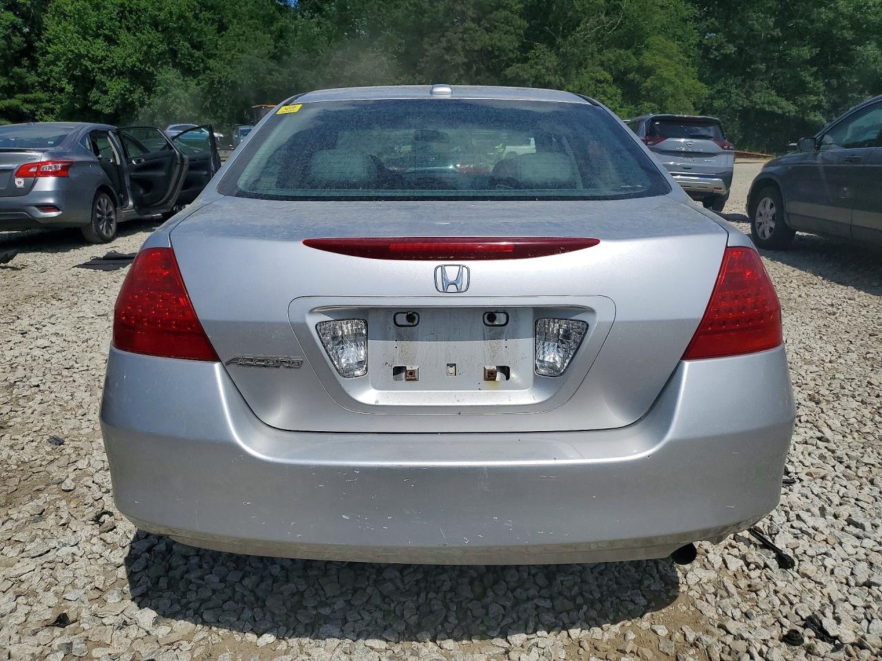 2007 Honda Accord Ex Silver vin: 1HGCM56747A008496