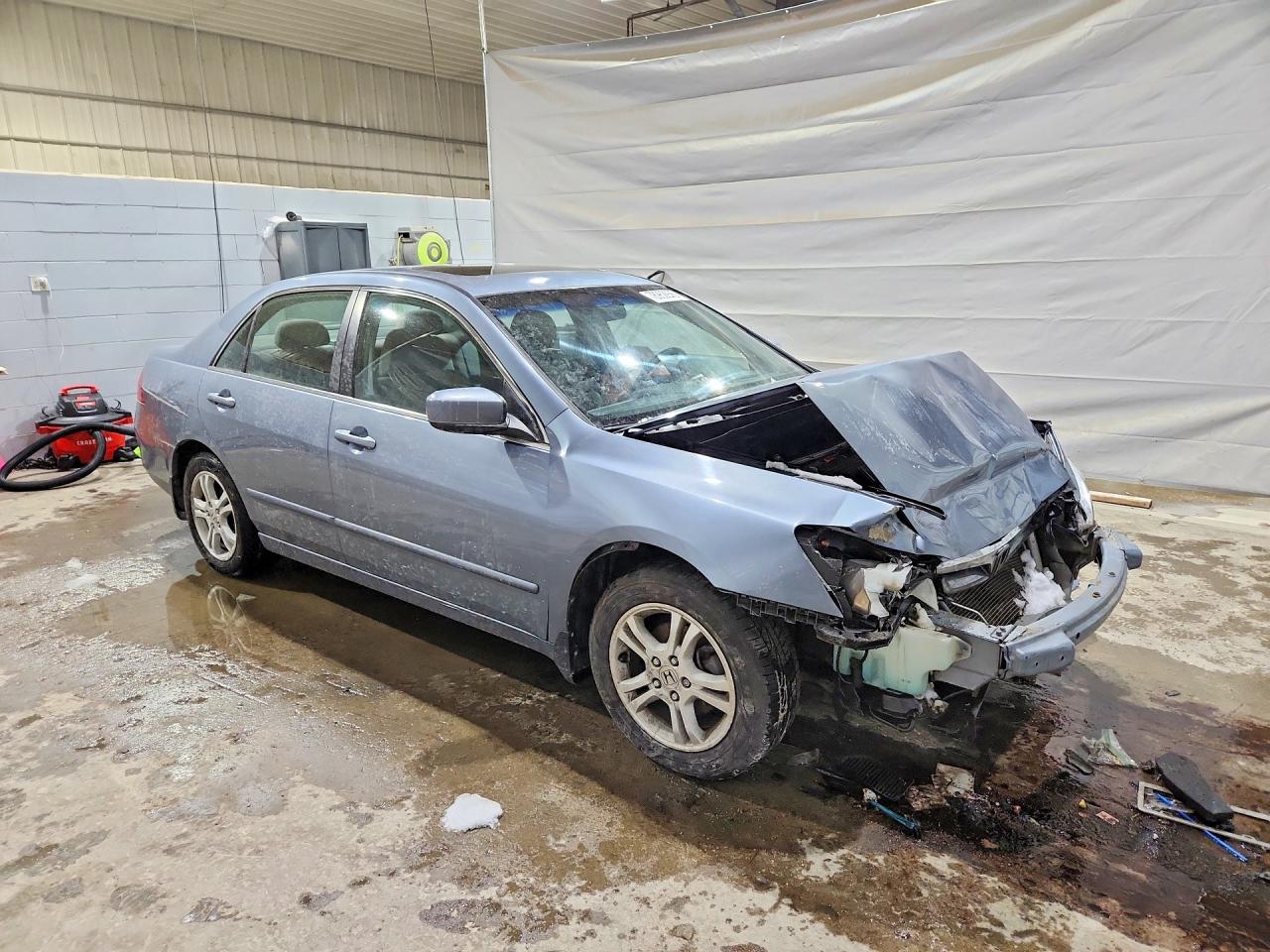 2007 Honda Accord Ex Blue vin: 1HGCM56747A071730