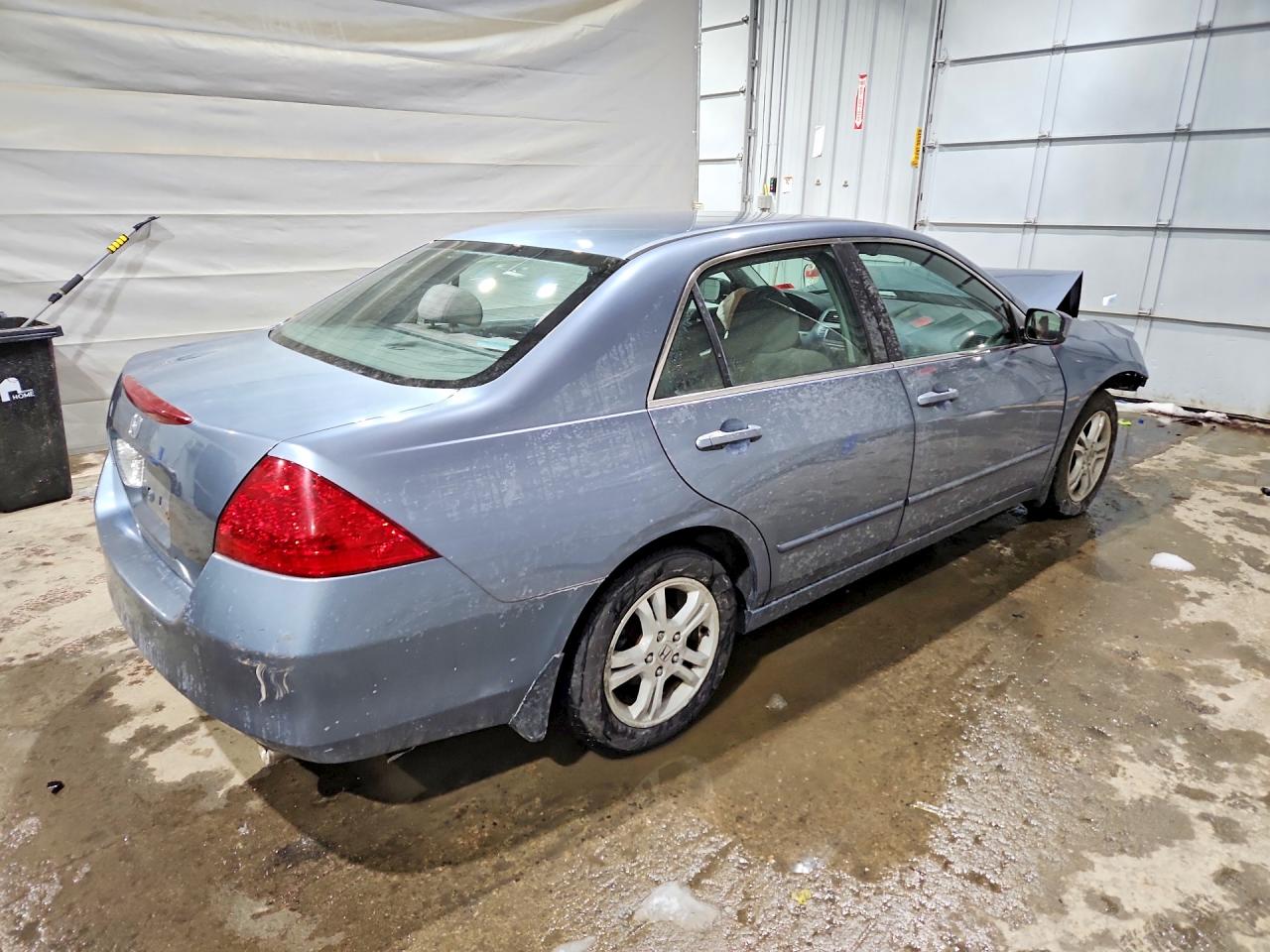 2007 Honda Accord Ex Blue vin: 1HGCM56747A071730