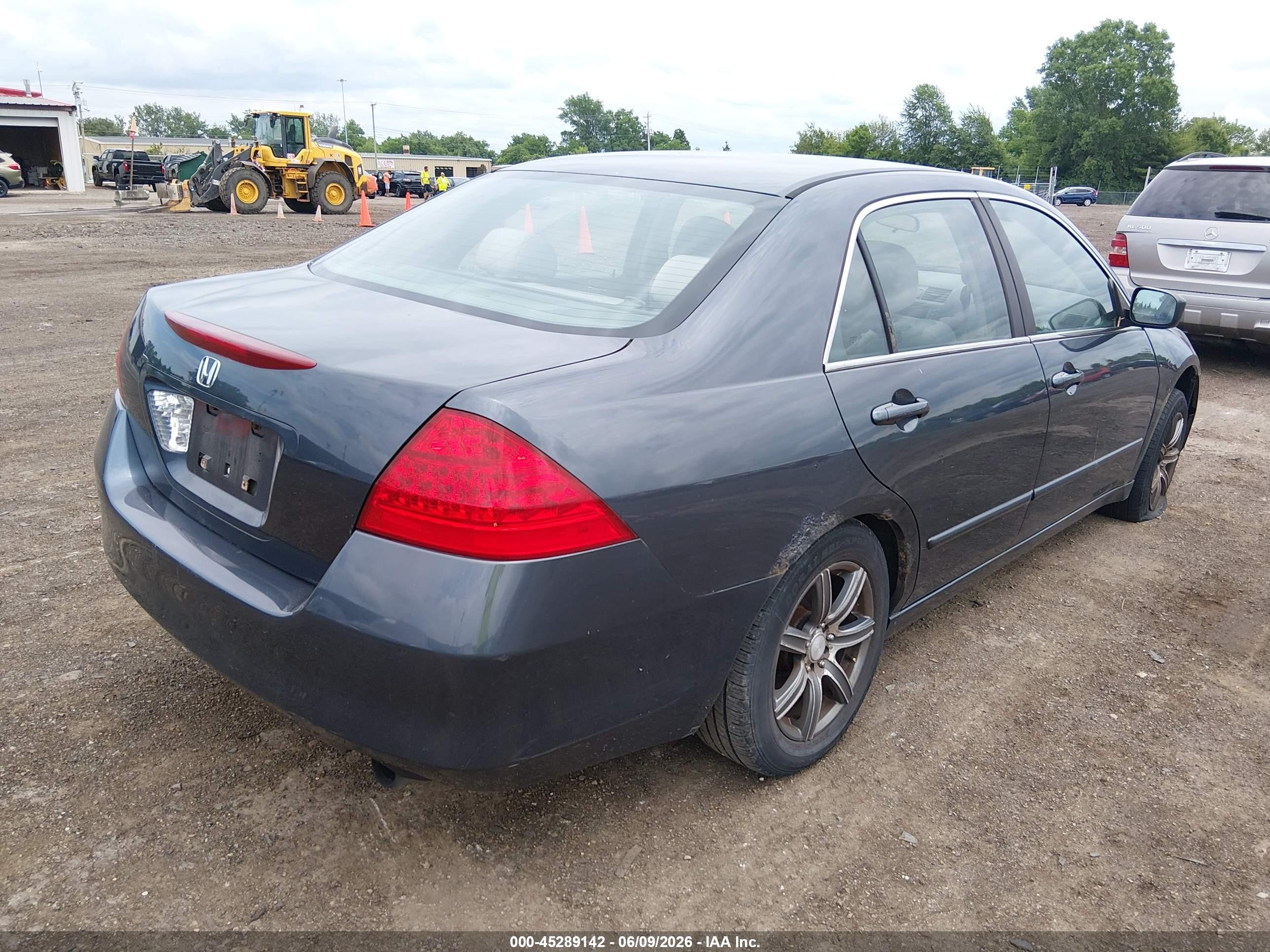 2007 Honda Accord 2.4 Ex Blue vin: 1HGCM56747A099804