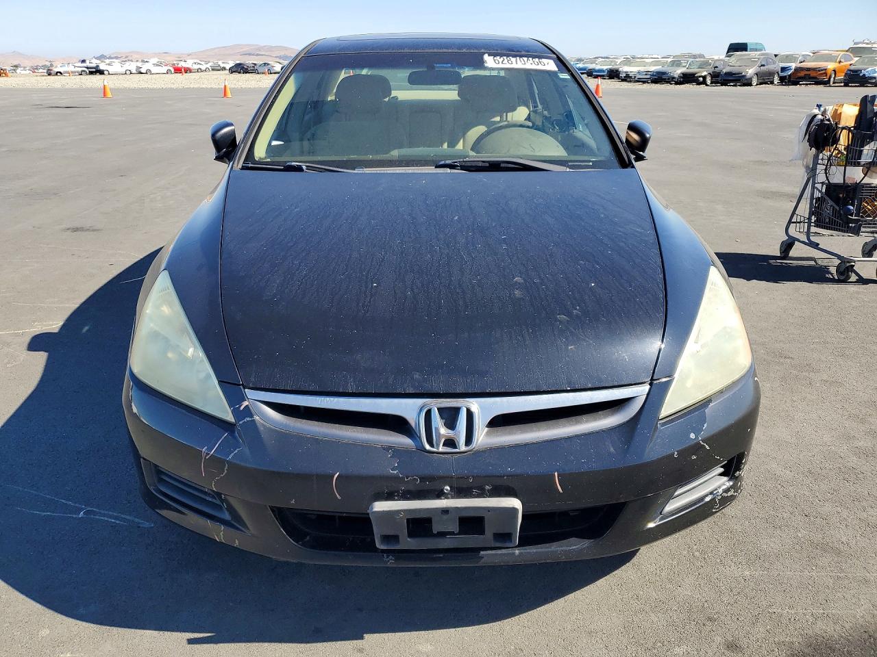 2007 Honda Accord Ex Black vin: 1HGCM56747A110669
