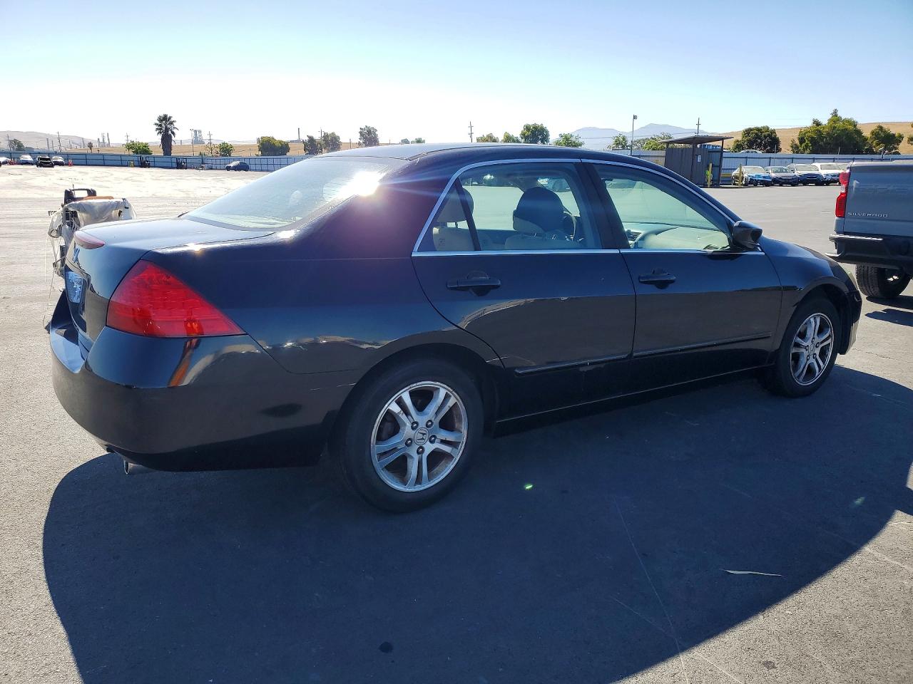 2007 Honda Accord Ex Black vin: 1HGCM56747A110669