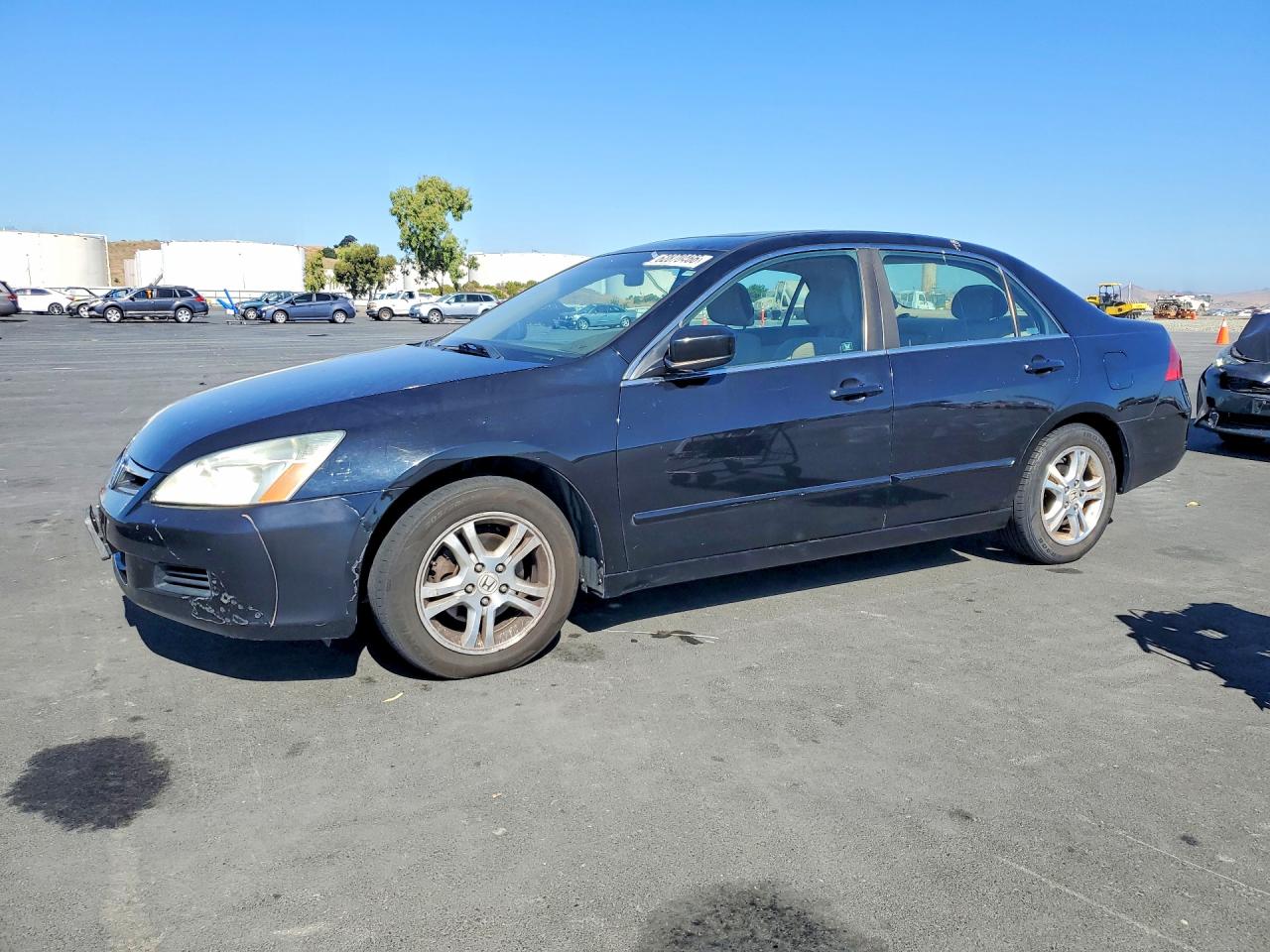 2007 Honda Accord Ex Black vin: 1HGCM56747A110669