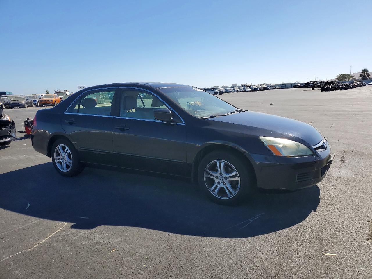 2007 Honda Accord Ex Black vin: 1HGCM56747A110669