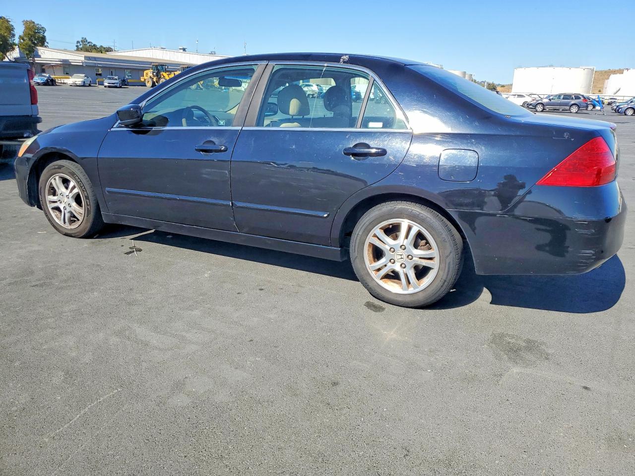 2007 Honda Accord Ex Black vin: 1HGCM56747A110669