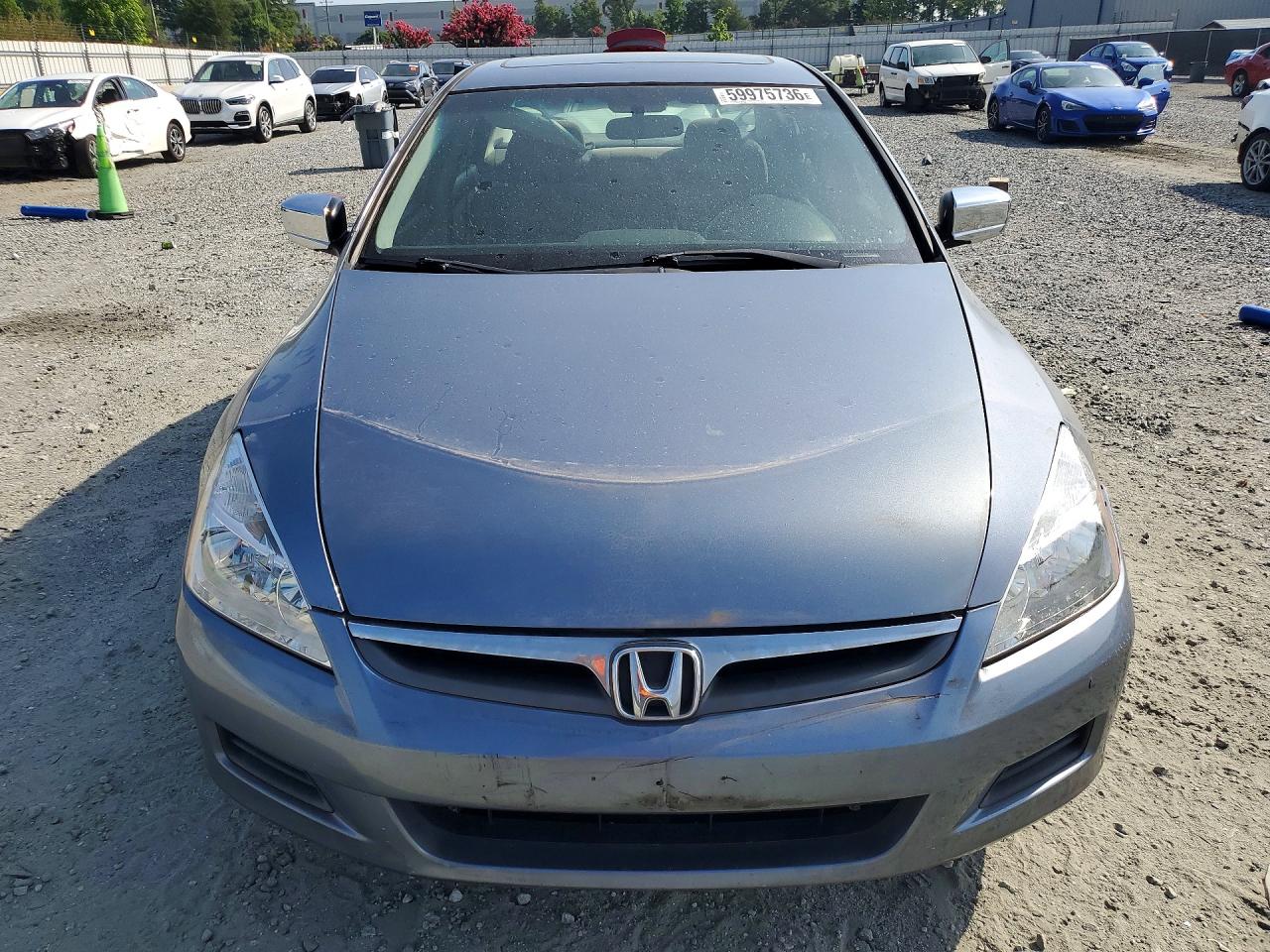 2007 Honda Accord Ex Gray vin: 1HGCM56747A145146