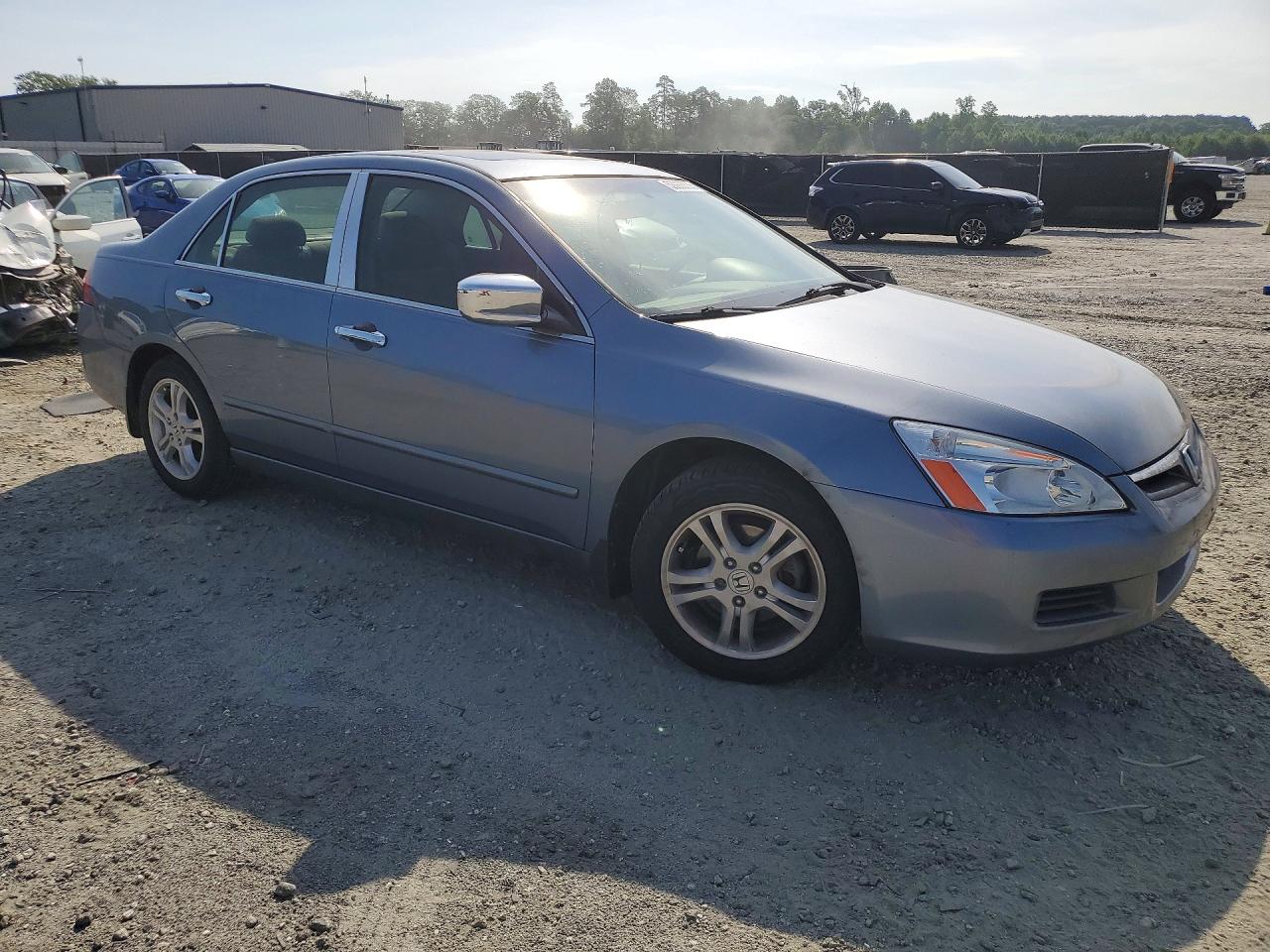 2007 Honda Accord Ex Gray vin: 1HGCM56747A145146