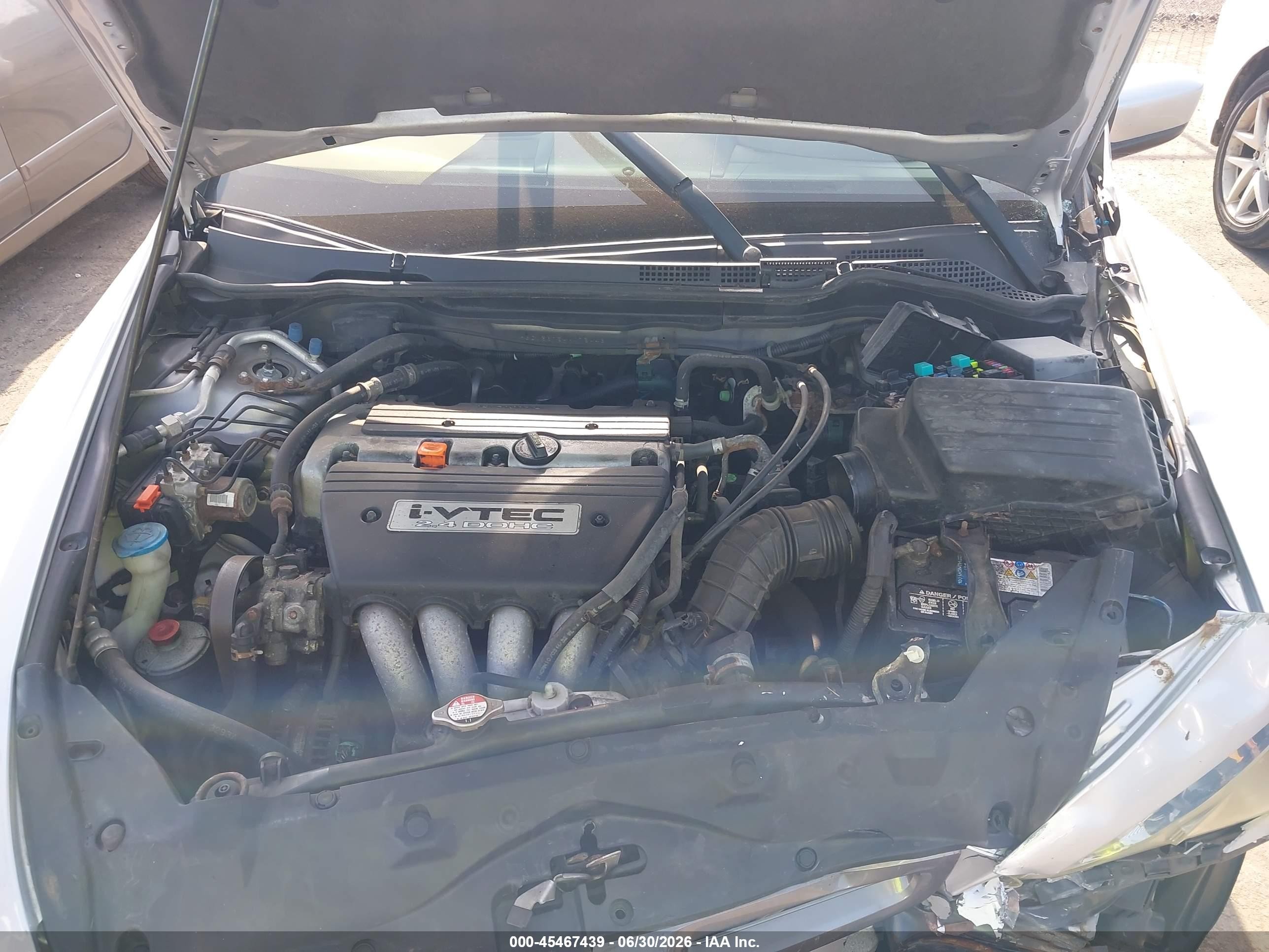 2004 Honda Accord 2.4 Ex Серый vin: 1HGCM56754A075443