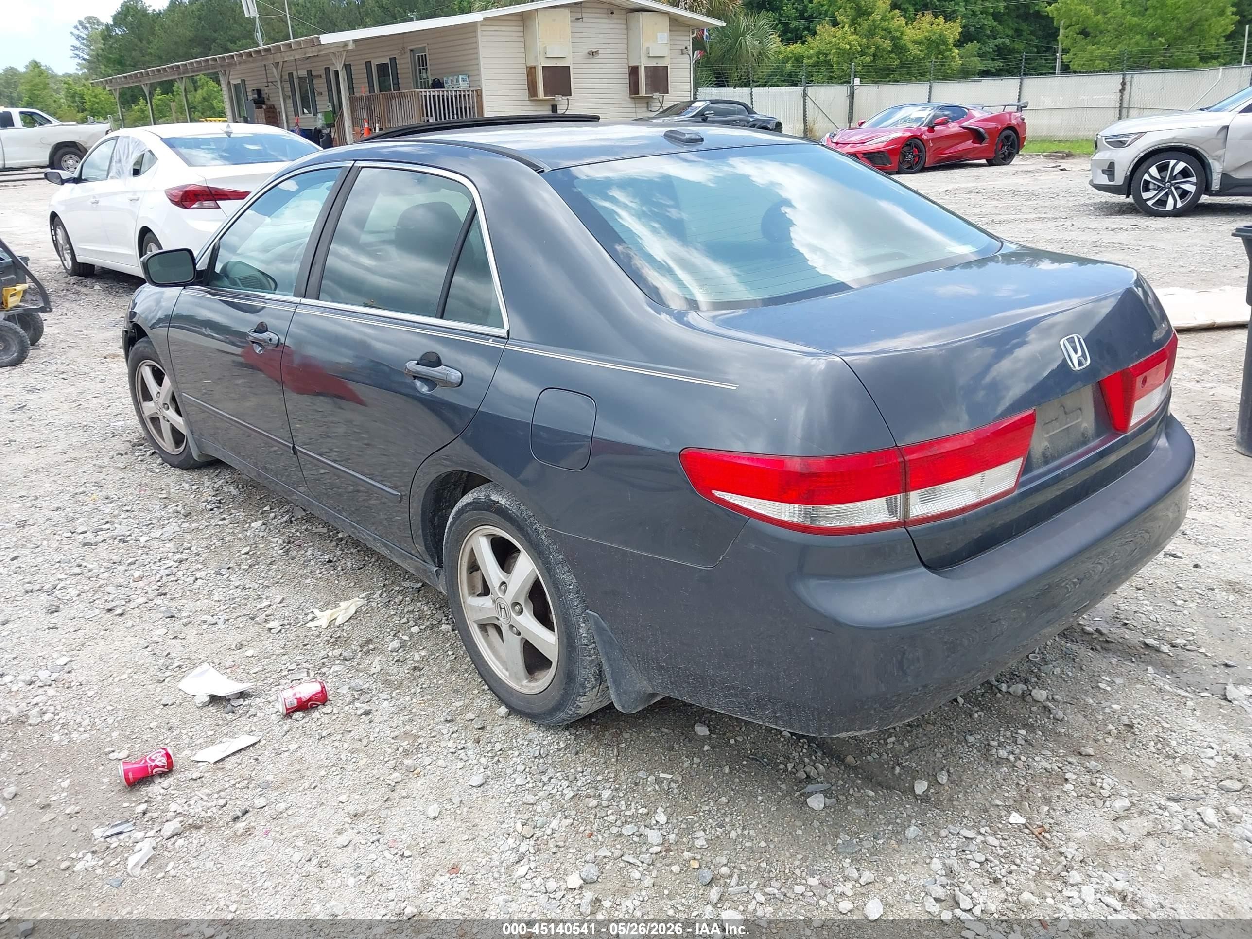 2004 Honda Accord 2.4 Ex Gray vin: 1HGCM56754A178233