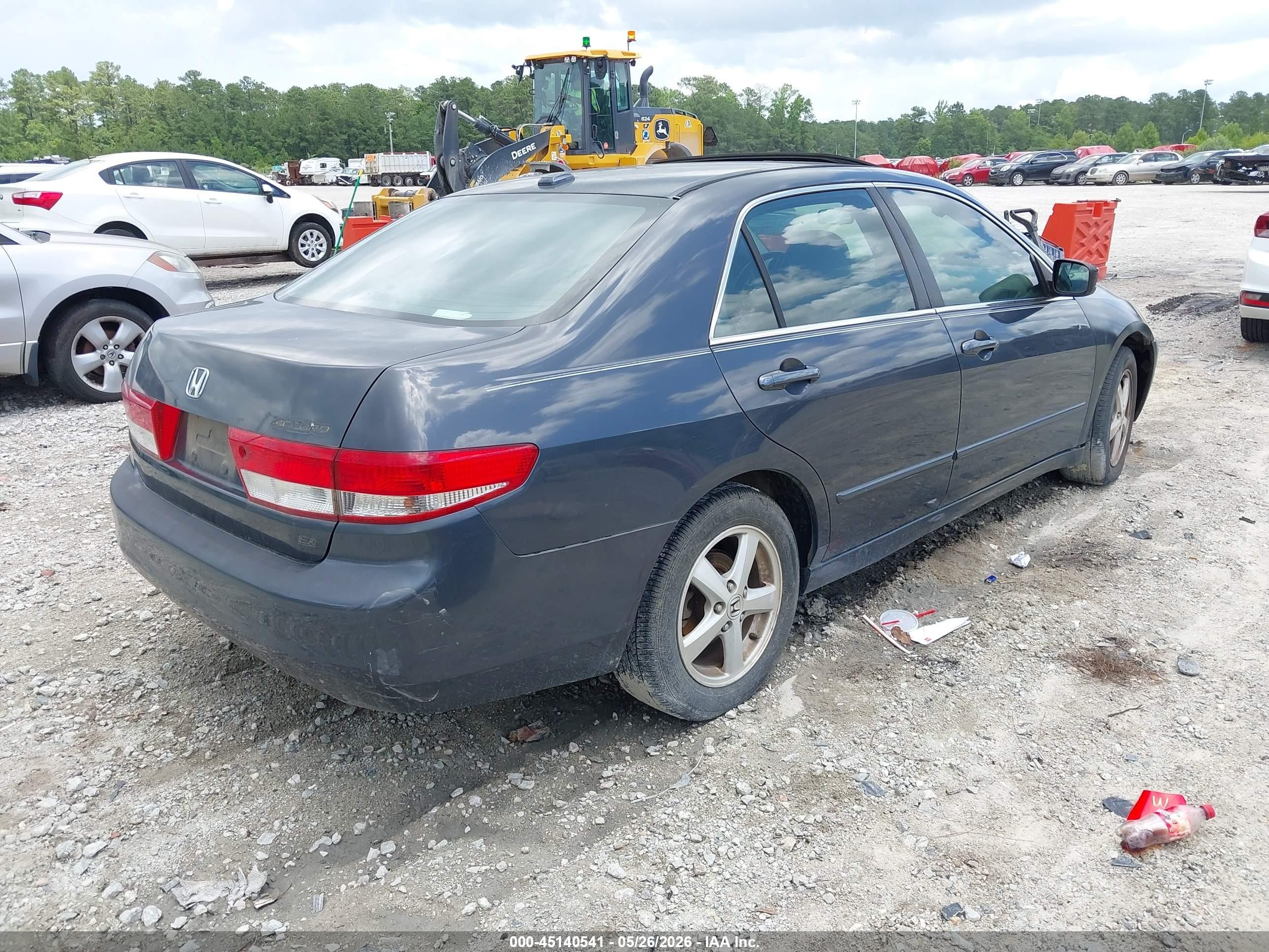 2004 Honda Accord 2.4 Ex Gray vin: 1HGCM56754A178233