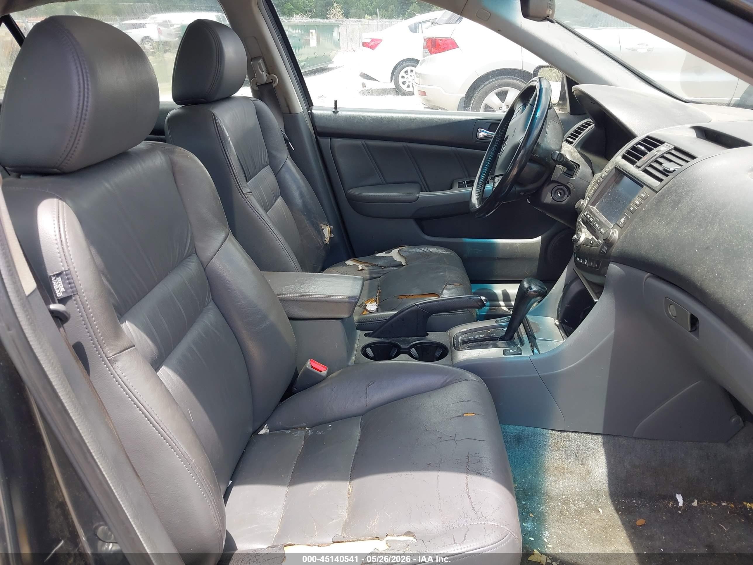 2004 Honda Accord 2.4 Ex Gray vin: 1HGCM56754A178233
