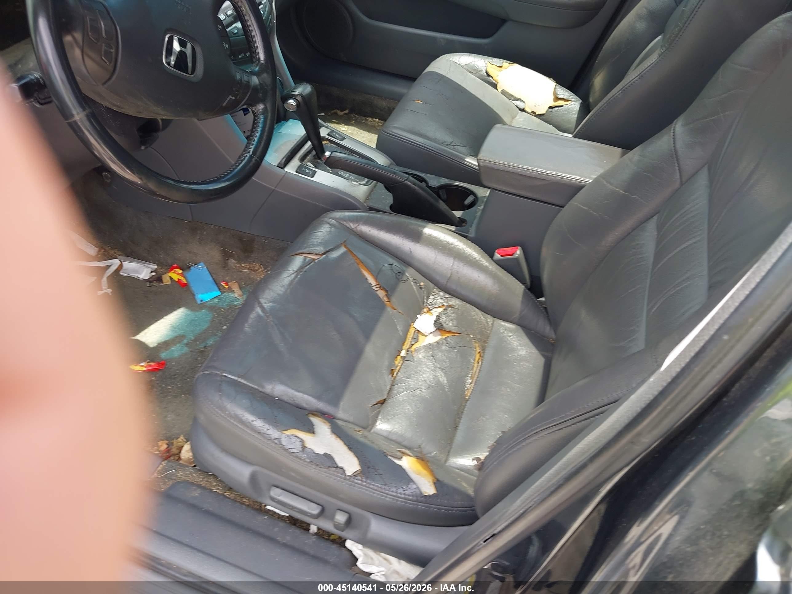 2004 Honda Accord 2.4 Ex Gray vin: 1HGCM56754A178233