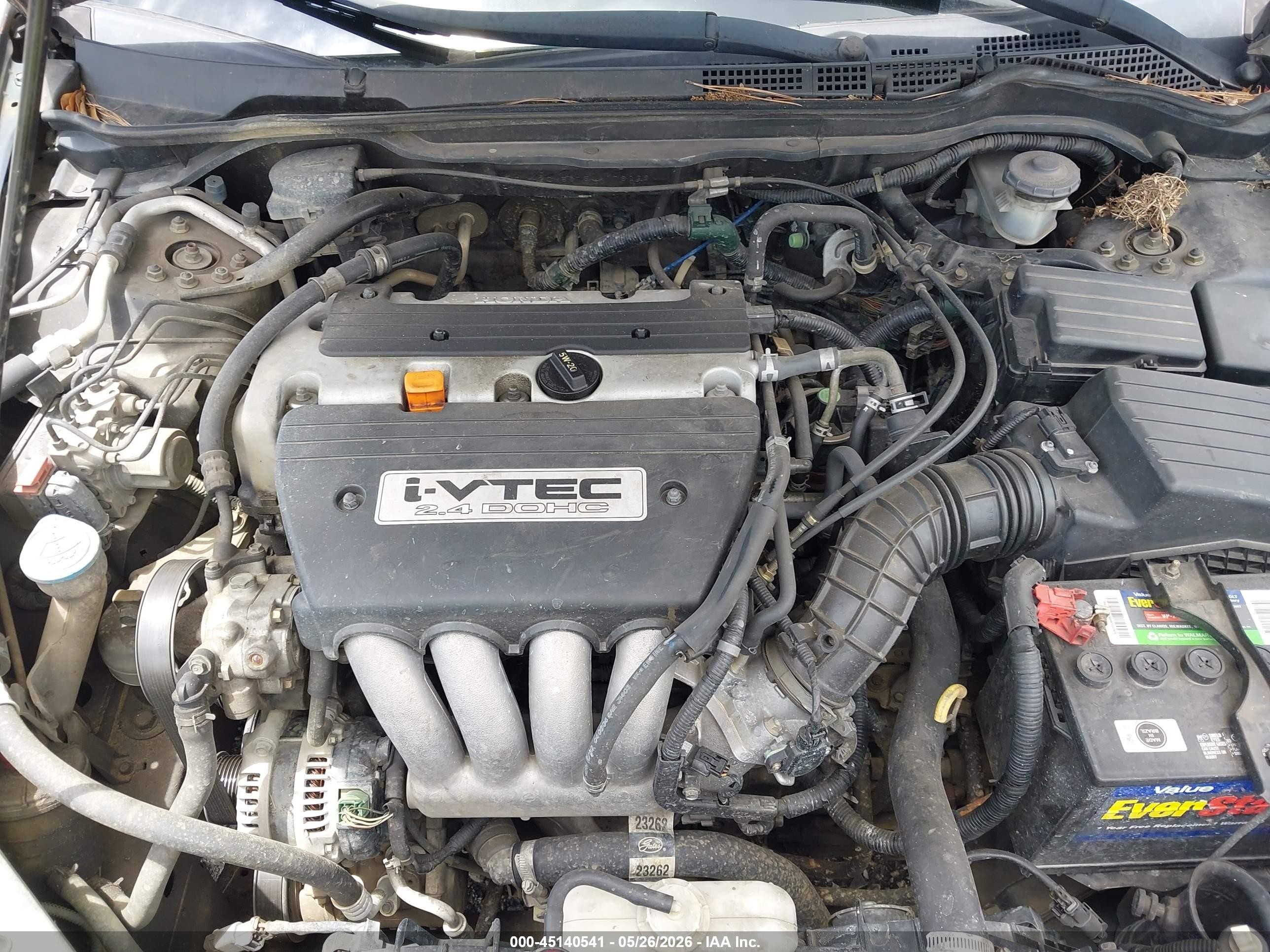2004 Honda Accord 2.4 Ex Gray vin: 1HGCM56754A178233