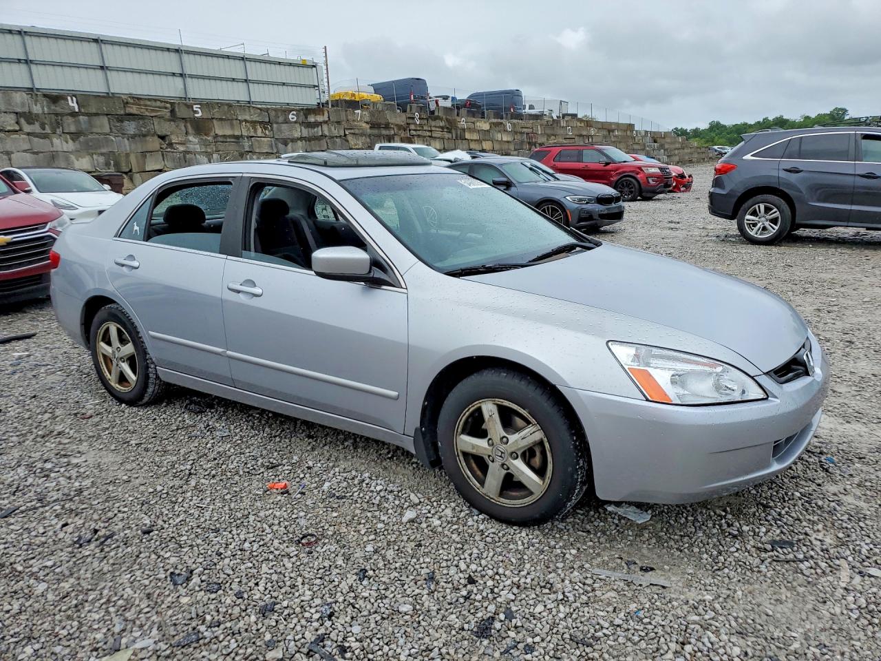 2005 Honda Accord Ex Silver vin: 1HGCM56755A034330