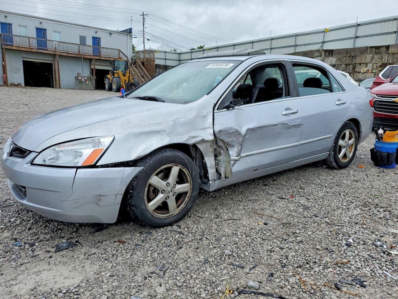 2005 Honda Accord Ex Silver vin: 1HGCM56755A034330