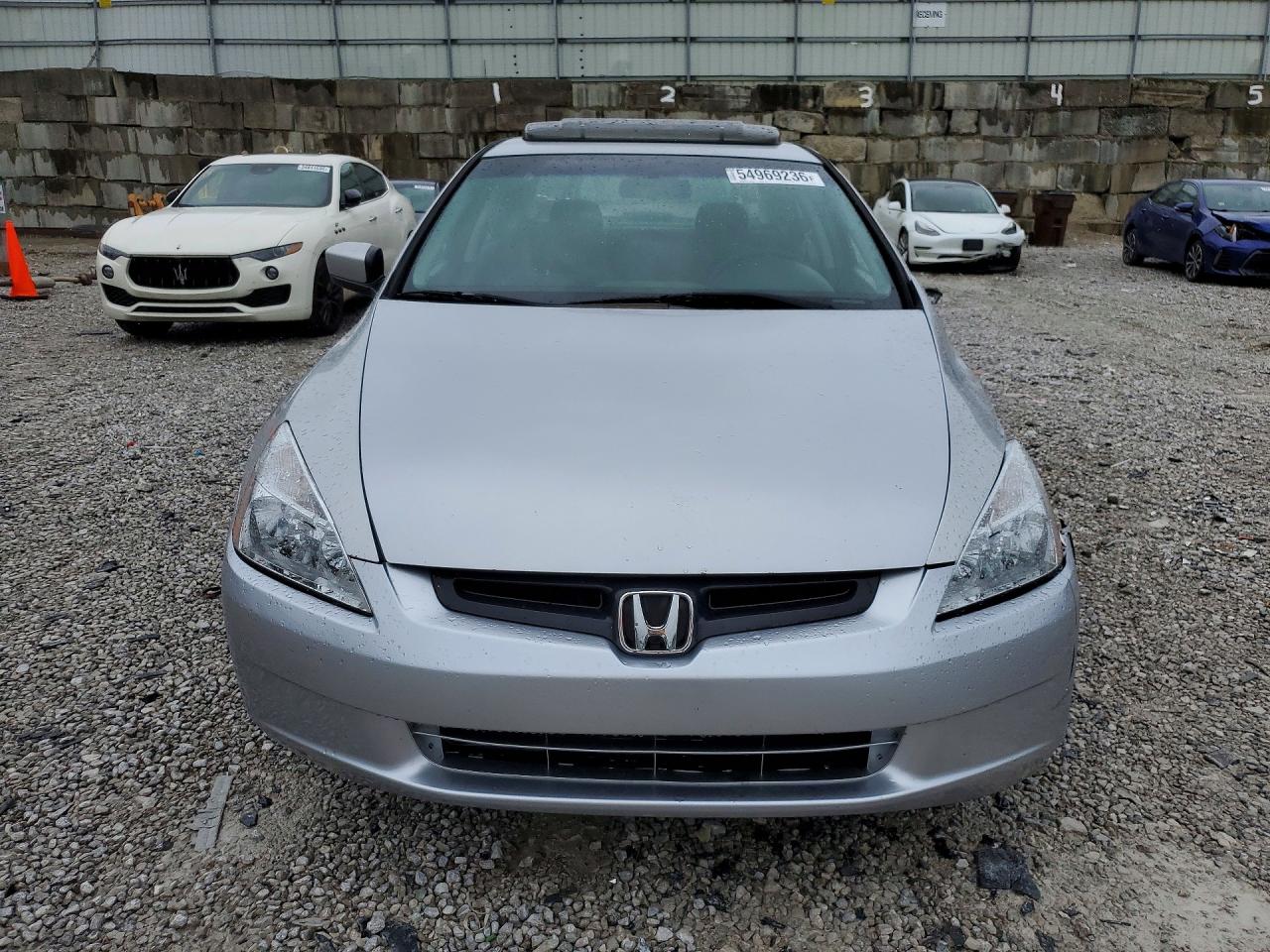 2005 Honda Accord Ex Silver vin: 1HGCM56755A034330