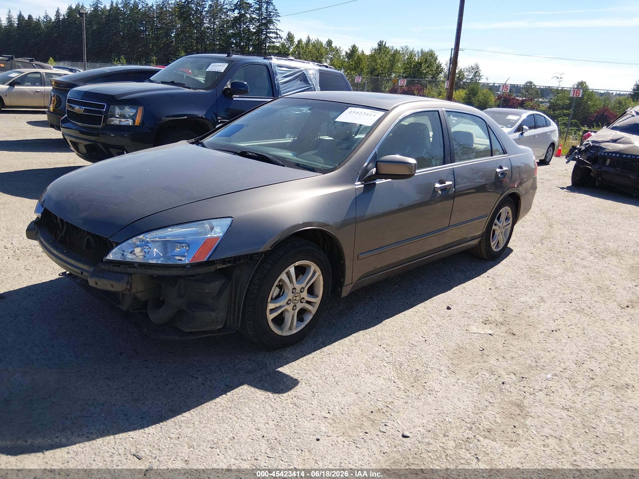 2006 Honda Accord 2.4 Ex Brown vin: 1HGCM56756A003306
