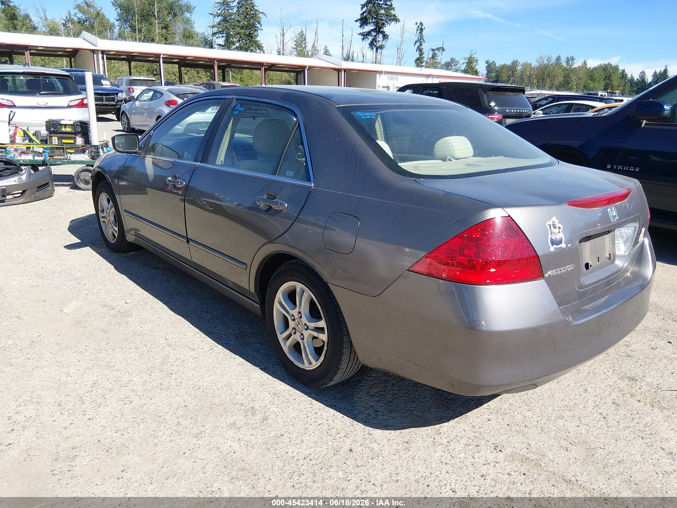 2006 Honda Accord 2.4 Ex Brown vin: 1HGCM56756A003306
