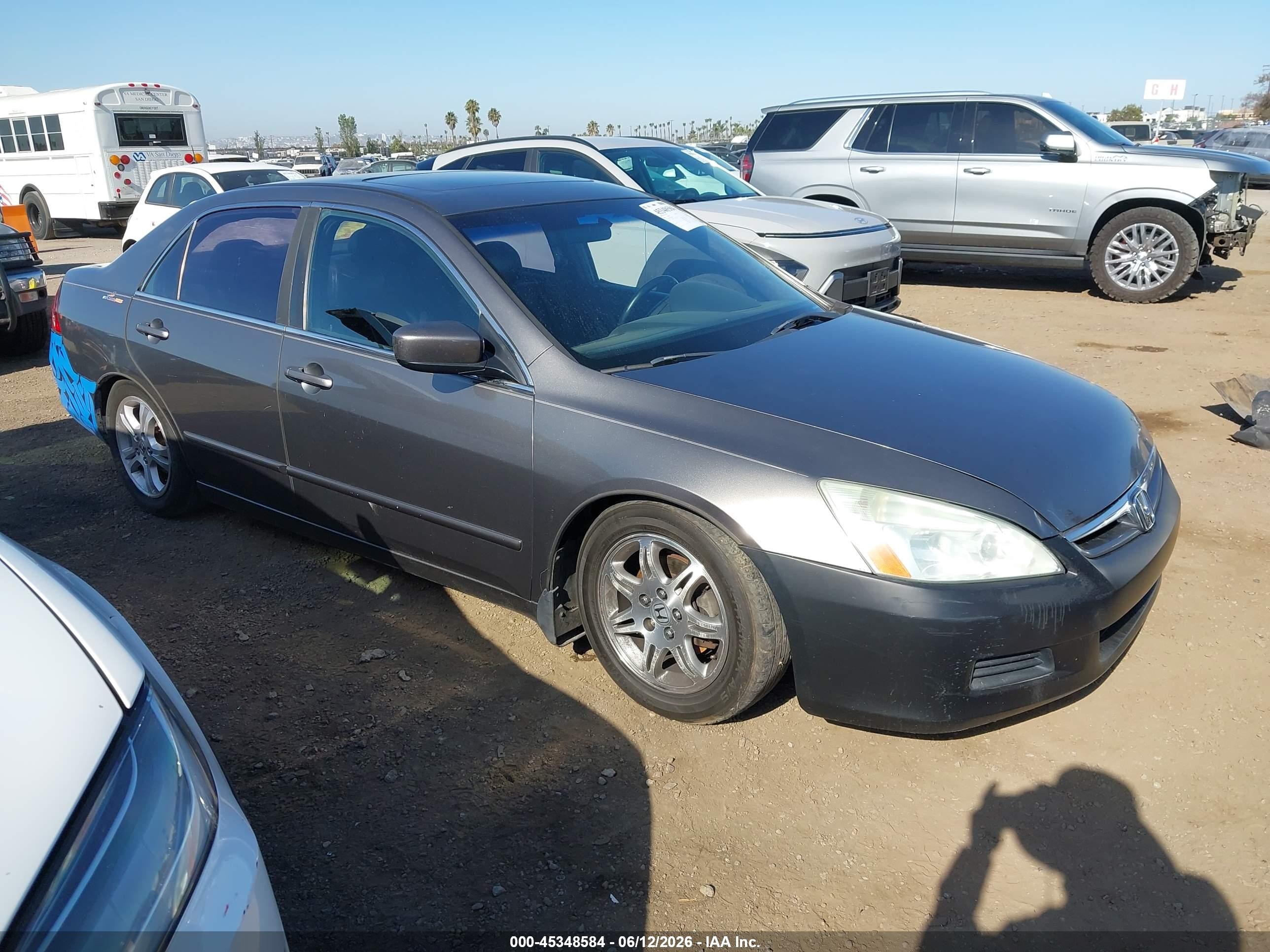 2006 Honda Accord 2.4 Ex Gray vin: 1HGCM56756A053994