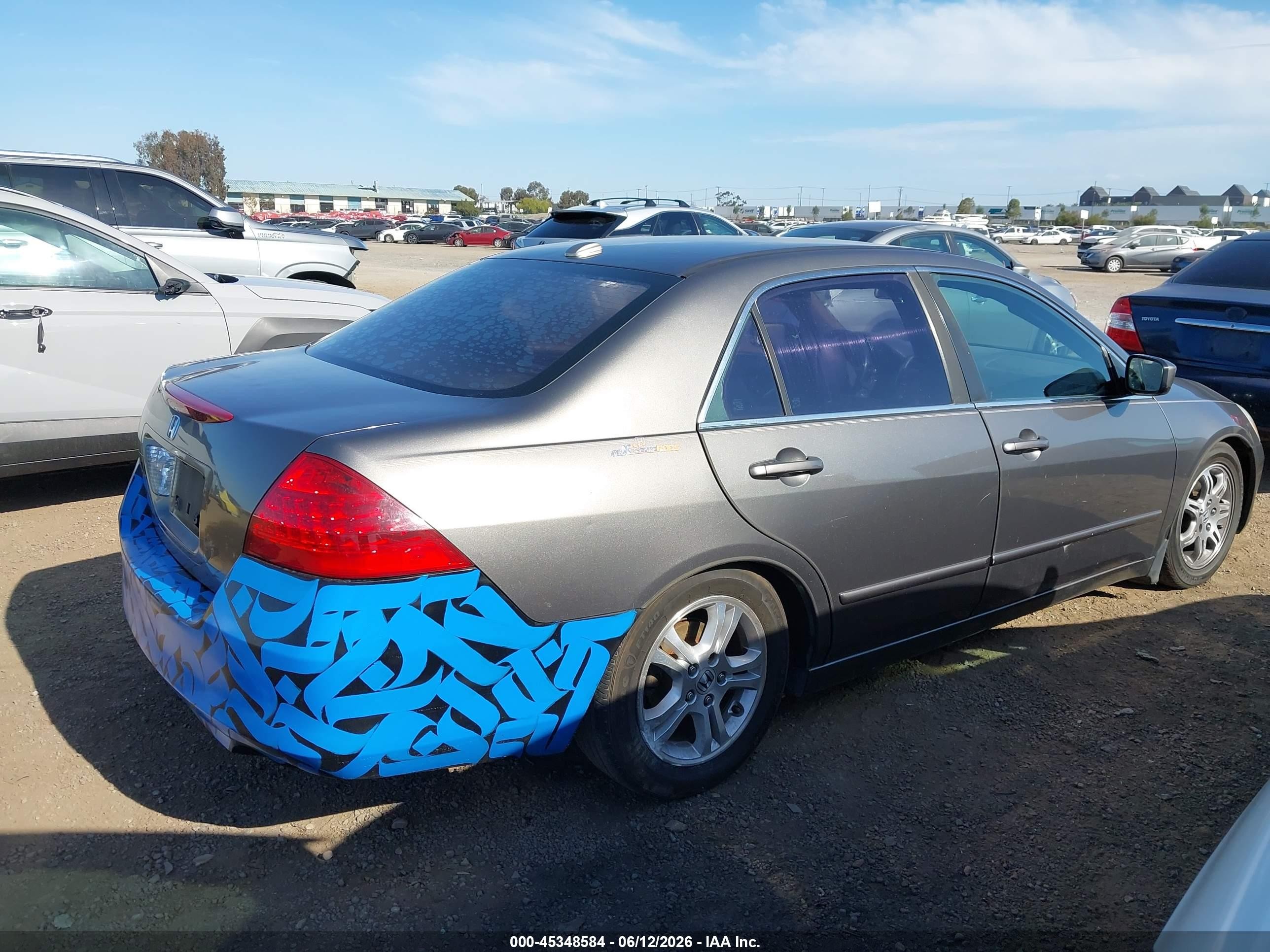 2006 Honda Accord 2.4 Ex Gray vin: 1HGCM56756A053994