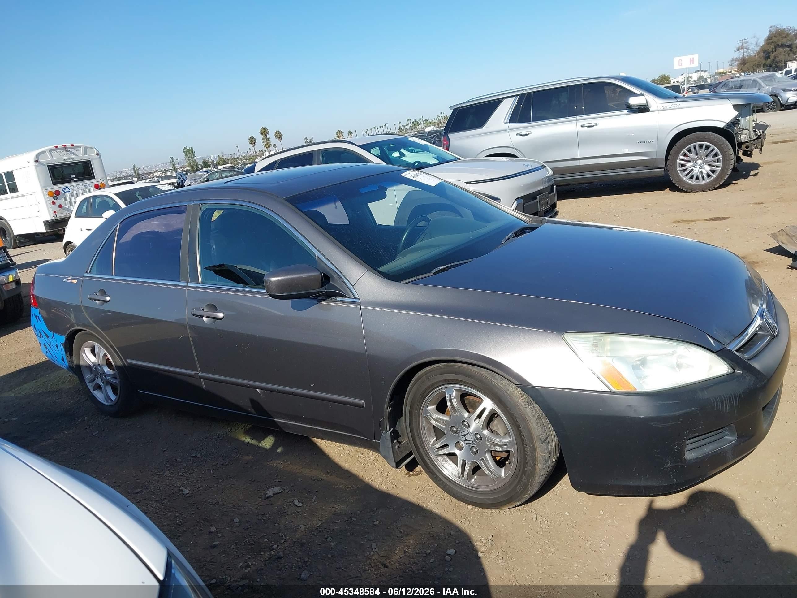 2006 Honda Accord 2.4 Ex Gray vin: 1HGCM56756A053994
