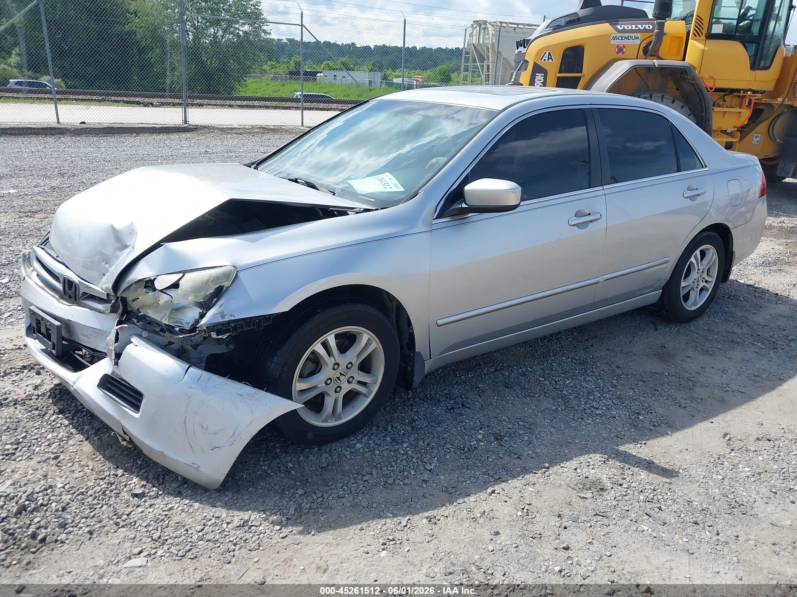 2006 Honda Accord 2.4 Ex Серебряный vin: 1HGCM56756A079916