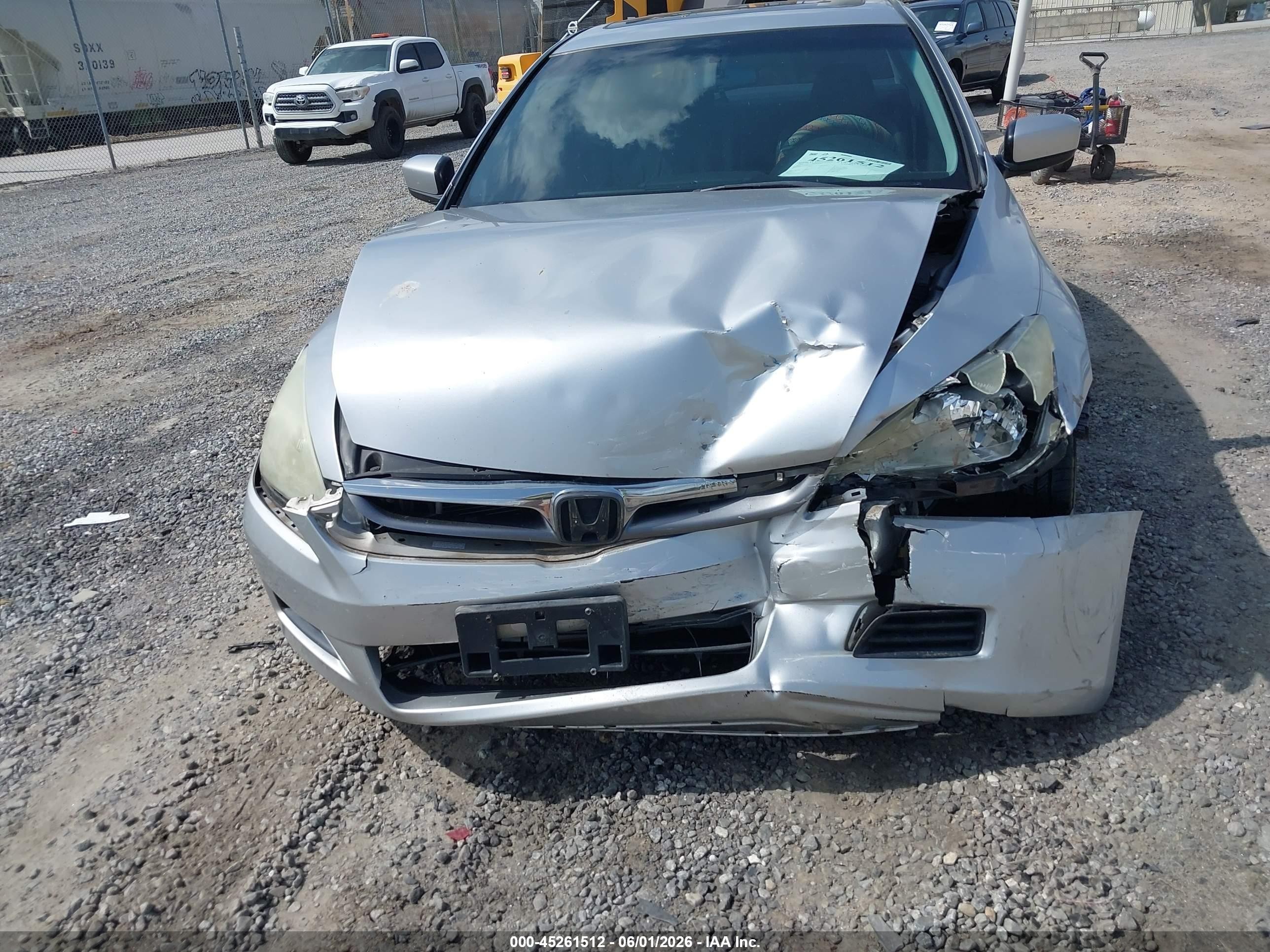 2006 Honda Accord 2.4 Ex Серебряный vin: 1HGCM56756A079916