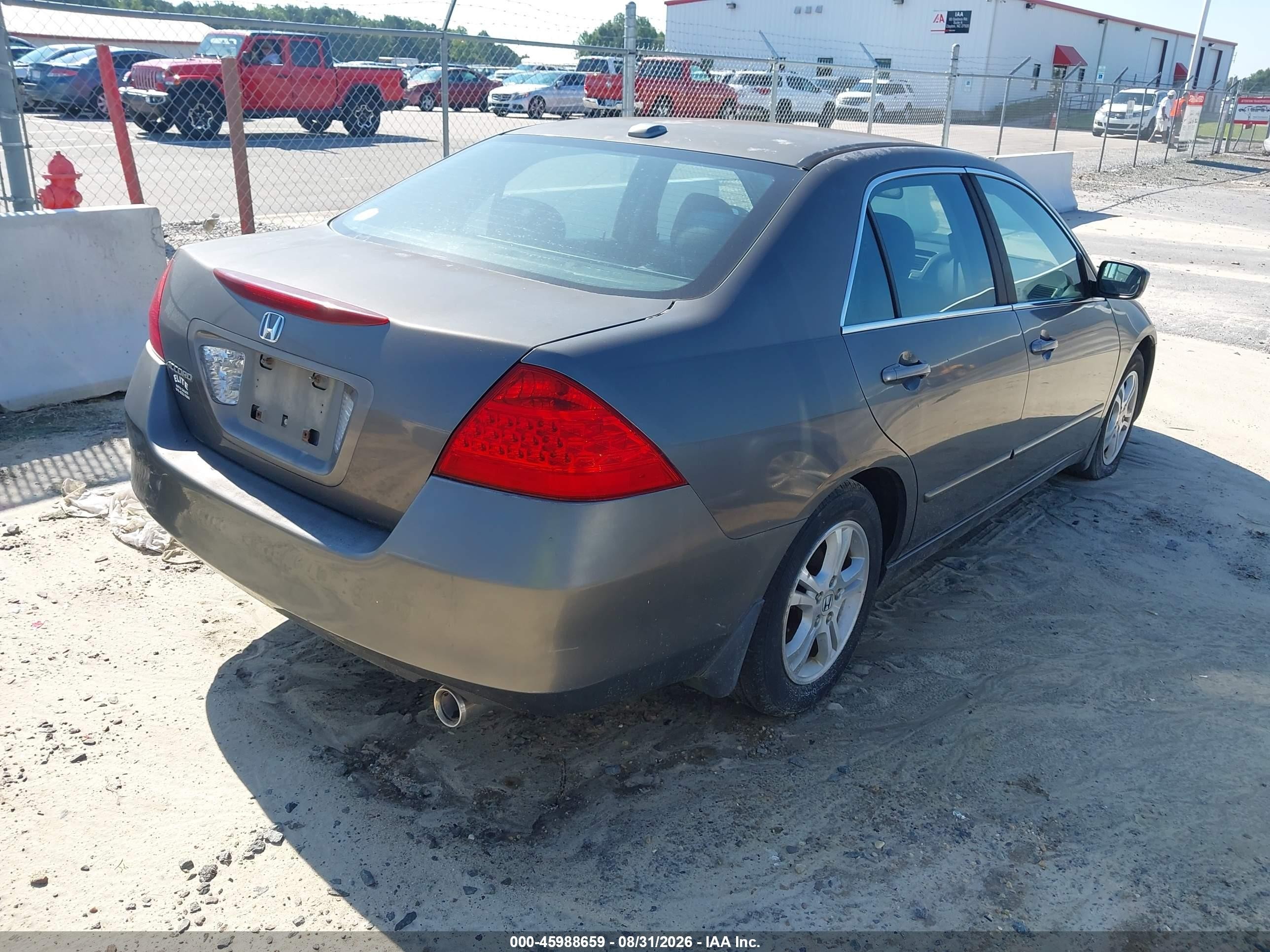 2006 Honda Accord 2.4 Ex Gray vin: 1HGCM56756A081388