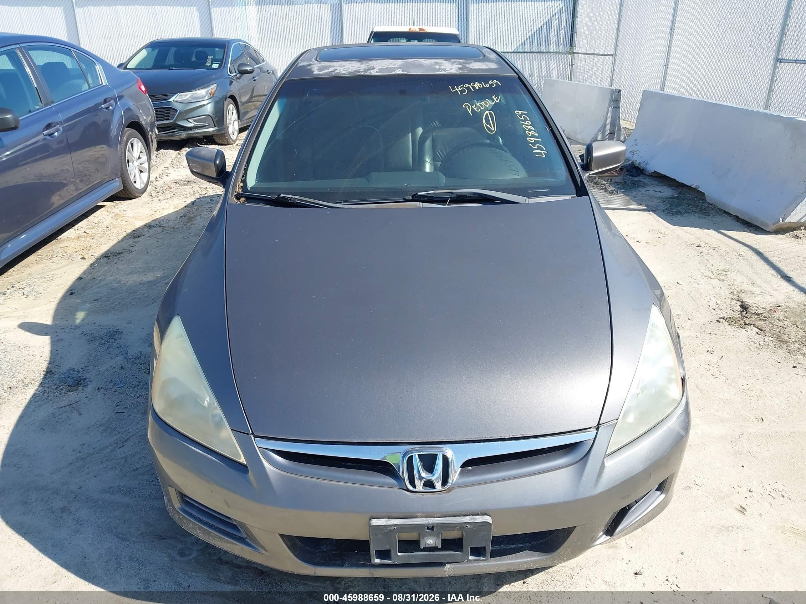 2006 Honda Accord 2.4 Ex Gray vin: 1HGCM56756A081388