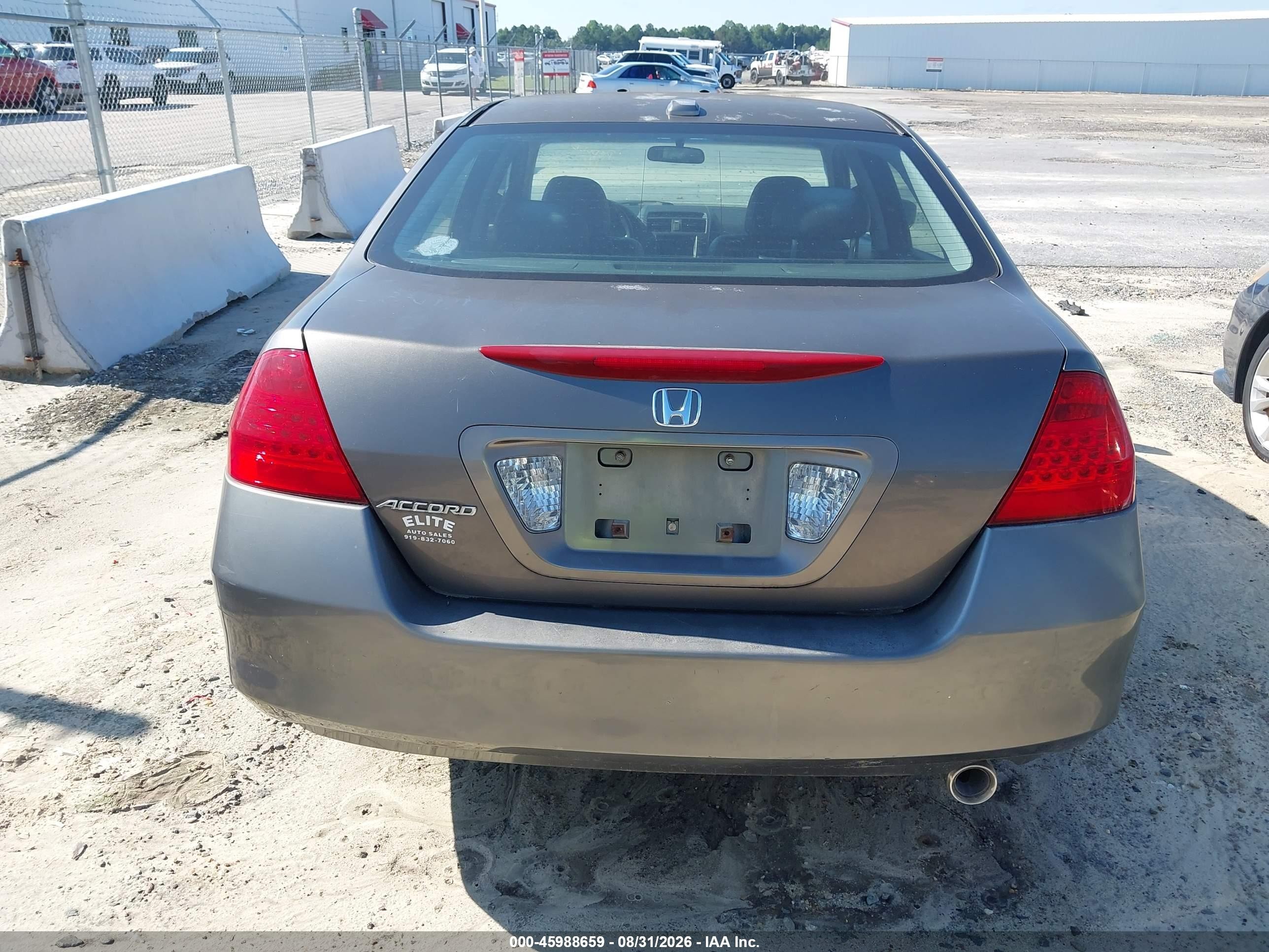2006 Honda Accord 2.4 Ex Gray vin: 1HGCM56756A081388