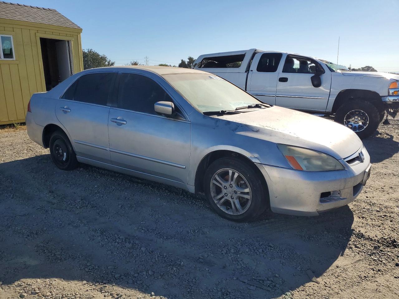 2006 Honda Accord Ex Silver vin: 1HGCM56756A084596