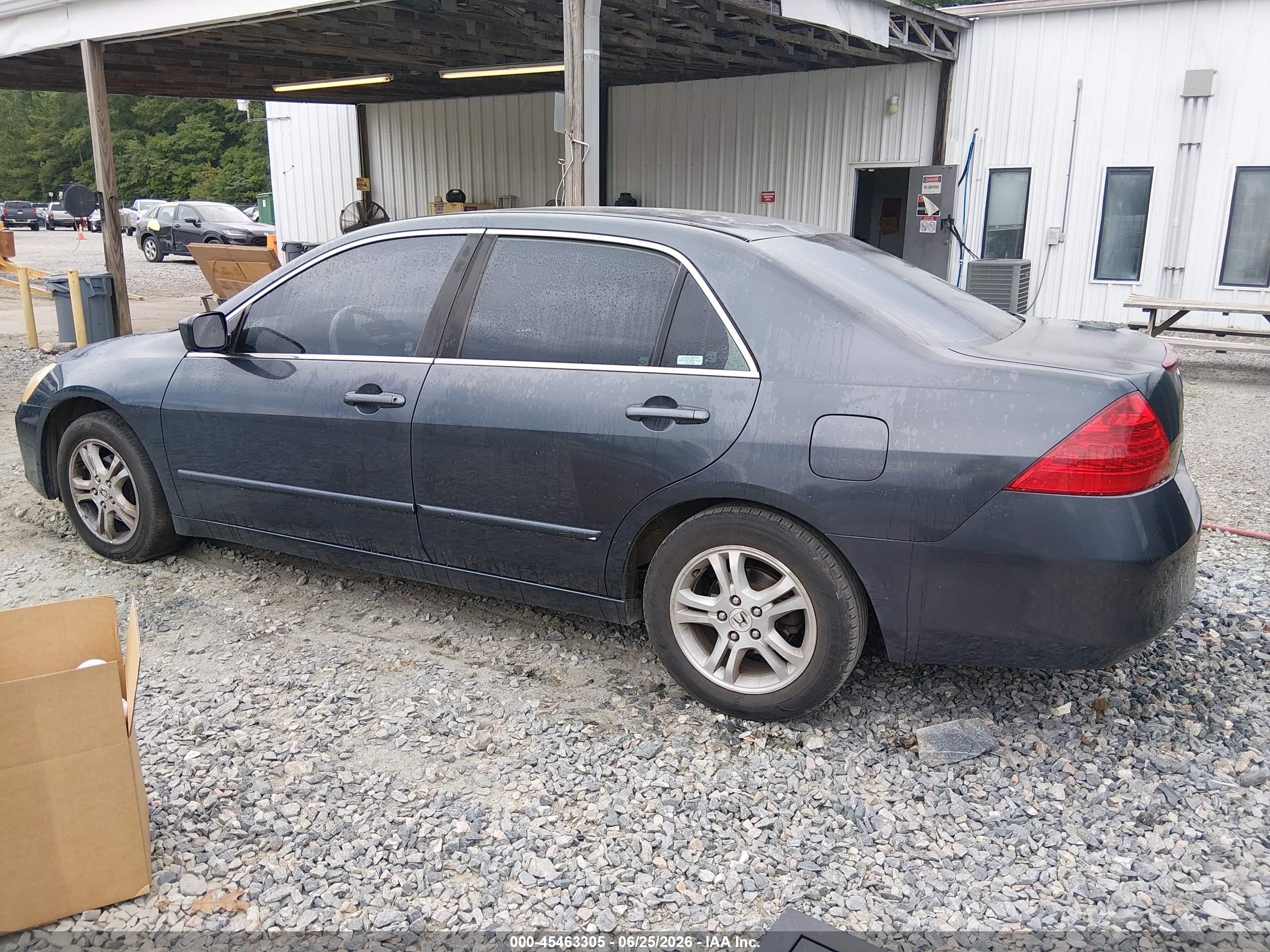2006 Honda Accord 2.4 Ex Blue vin: 1HGCM56756A121114