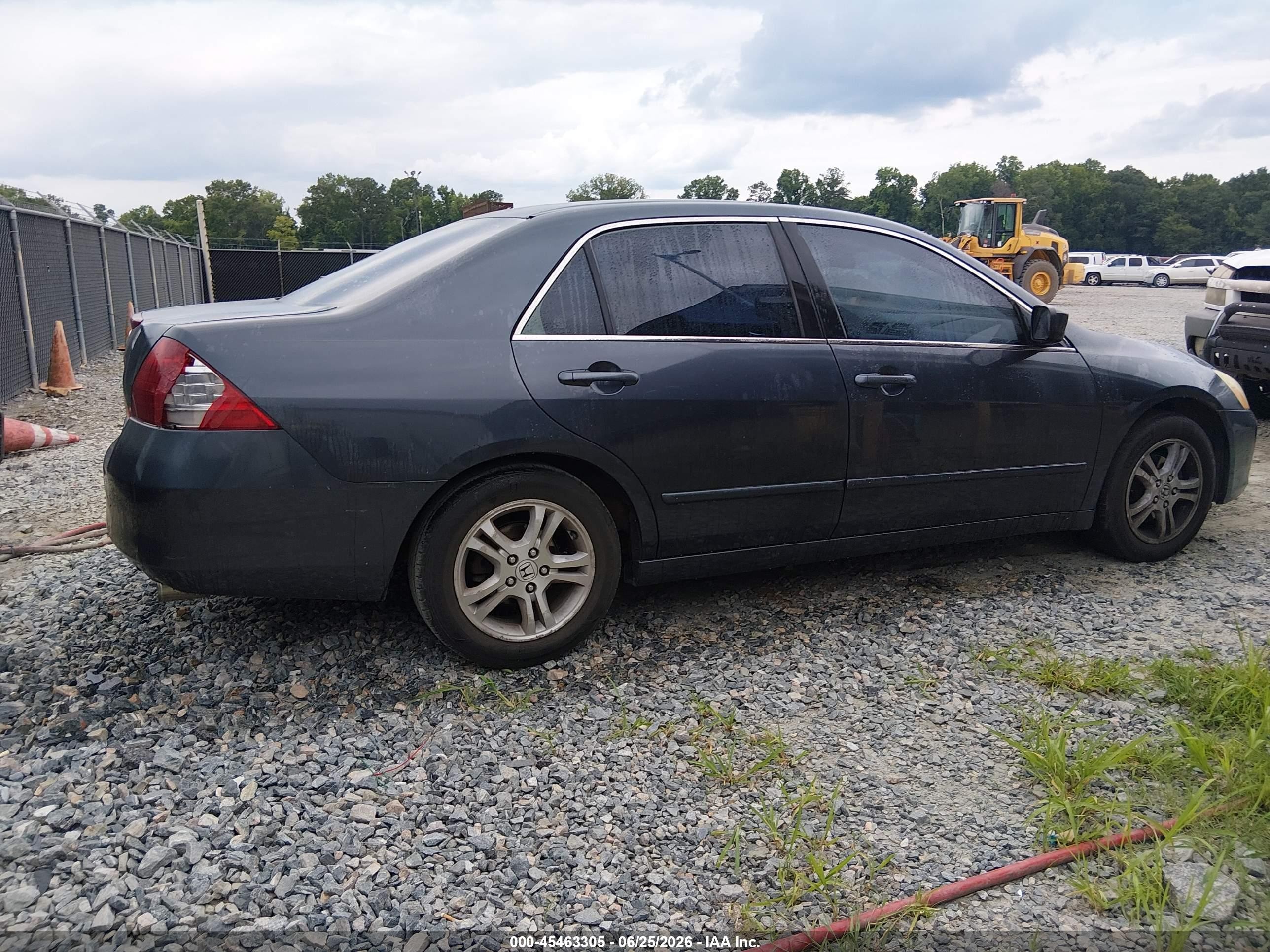 2006 Honda Accord 2.4 Ex Blue vin: 1HGCM56756A121114